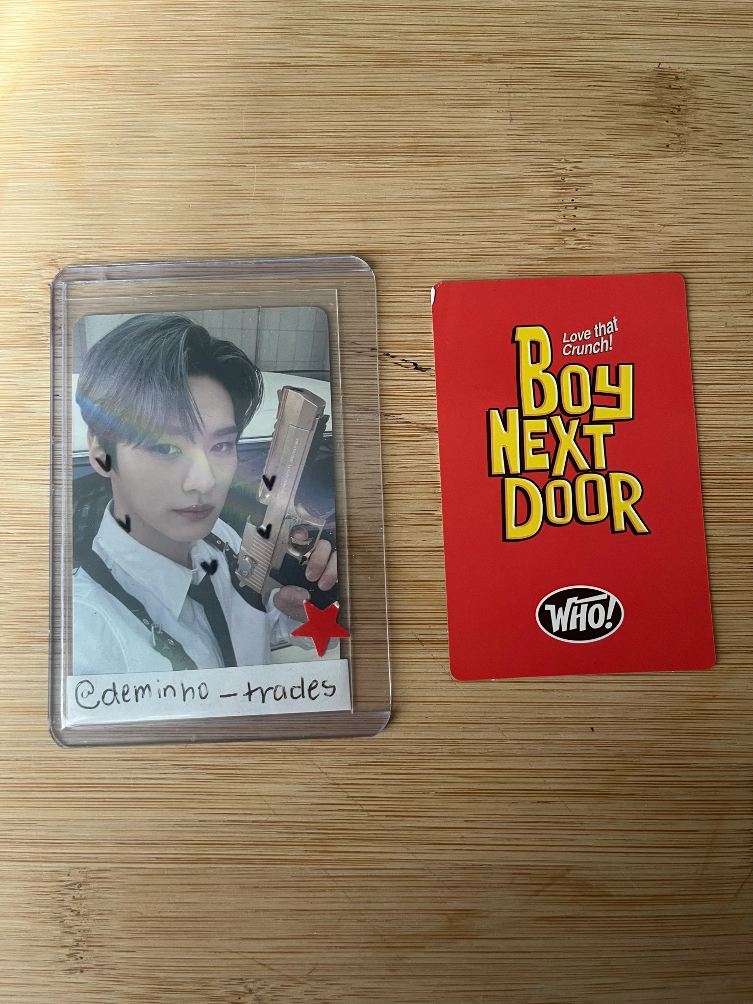 BOYNEXTDOOR Riwoo BOYNEXTDOOR - Riwoo - WHO! Album album photocard 7-eleven korea crunch version B version listing photo 2