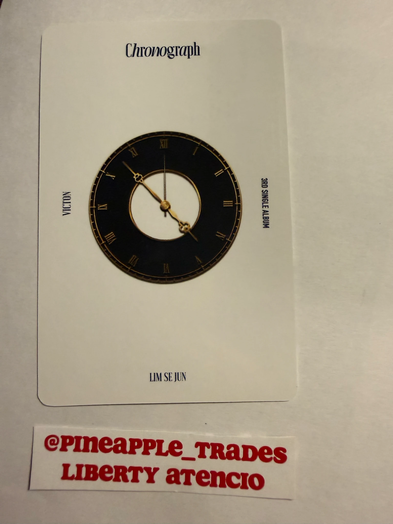 VICTON Sejun VICTON - Sejun - Chronograph  Album pob (pre-order benefit) listing photo 2