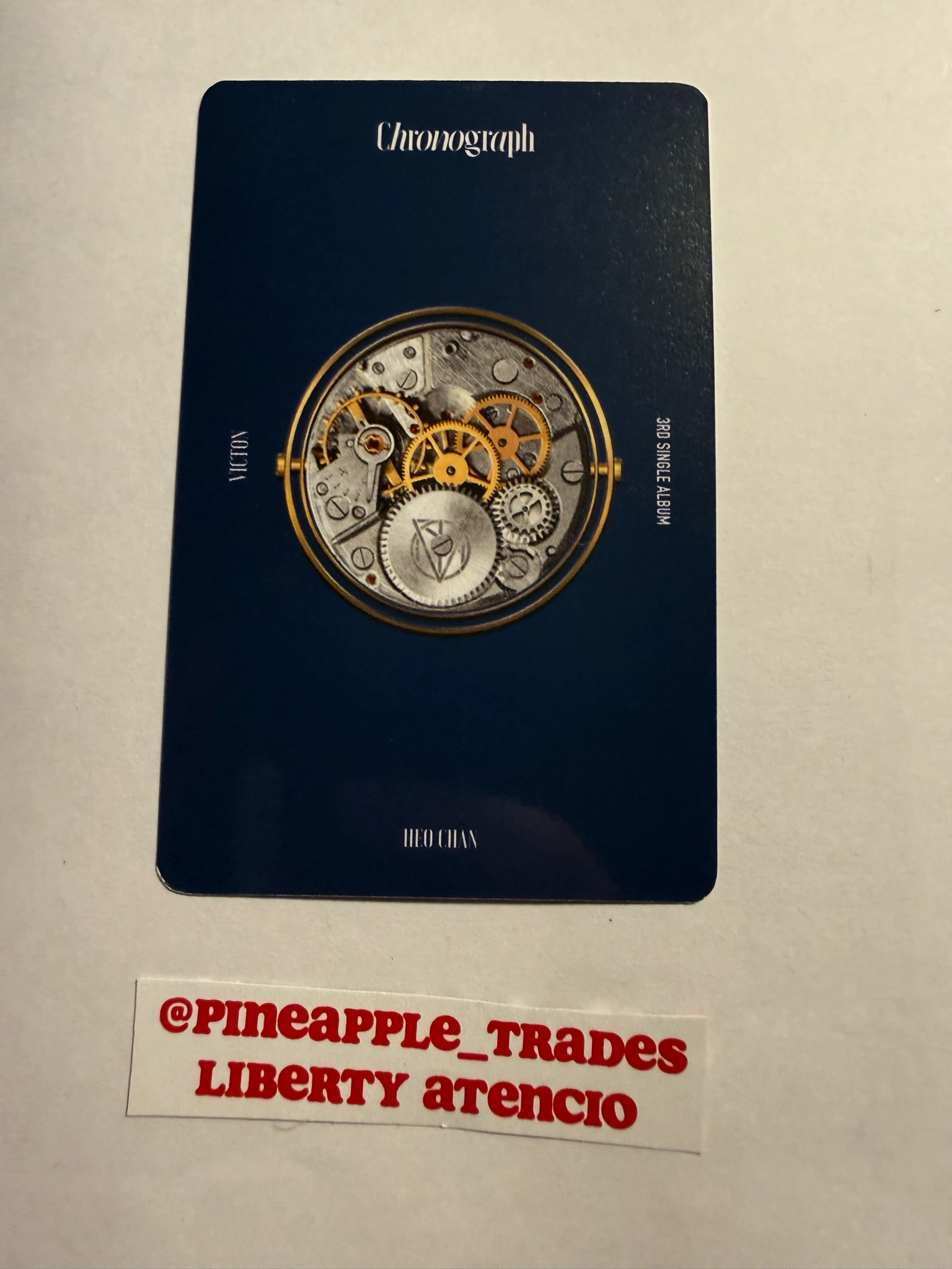 VICTON Chan  VICTON - Chan  - Chronograph  Album album photocard listing photo 2