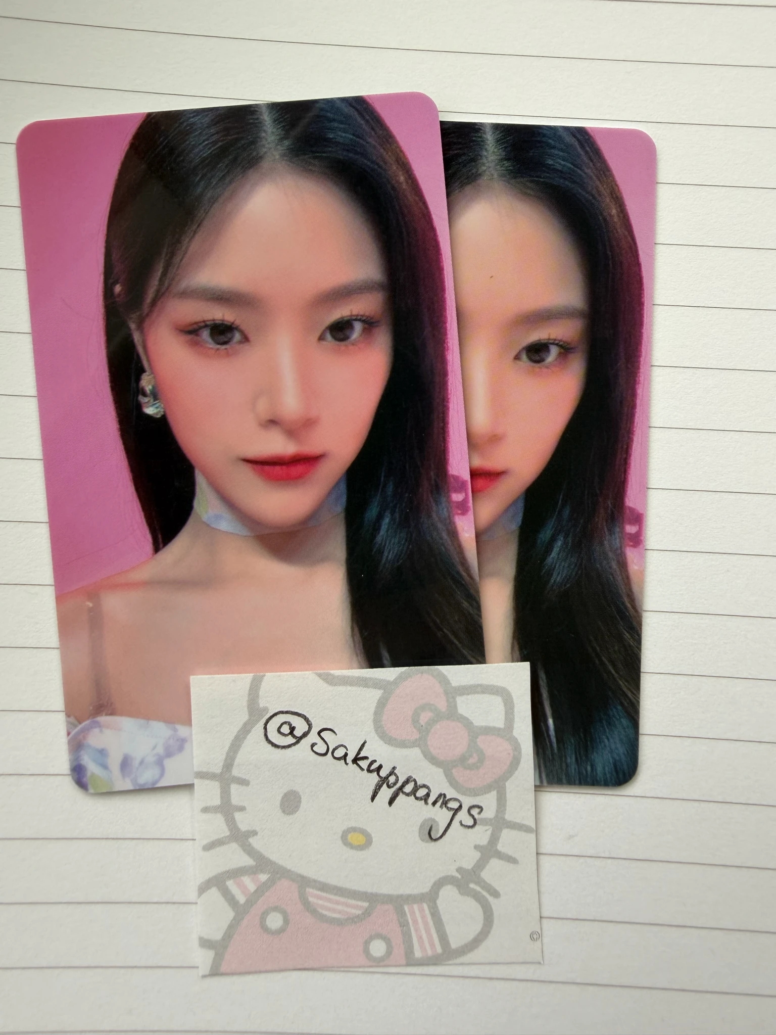 LOONA HyunJin LOONA - HyunJin - Flip That Album makestar lucky draw (LD) pvc card listing photo 2