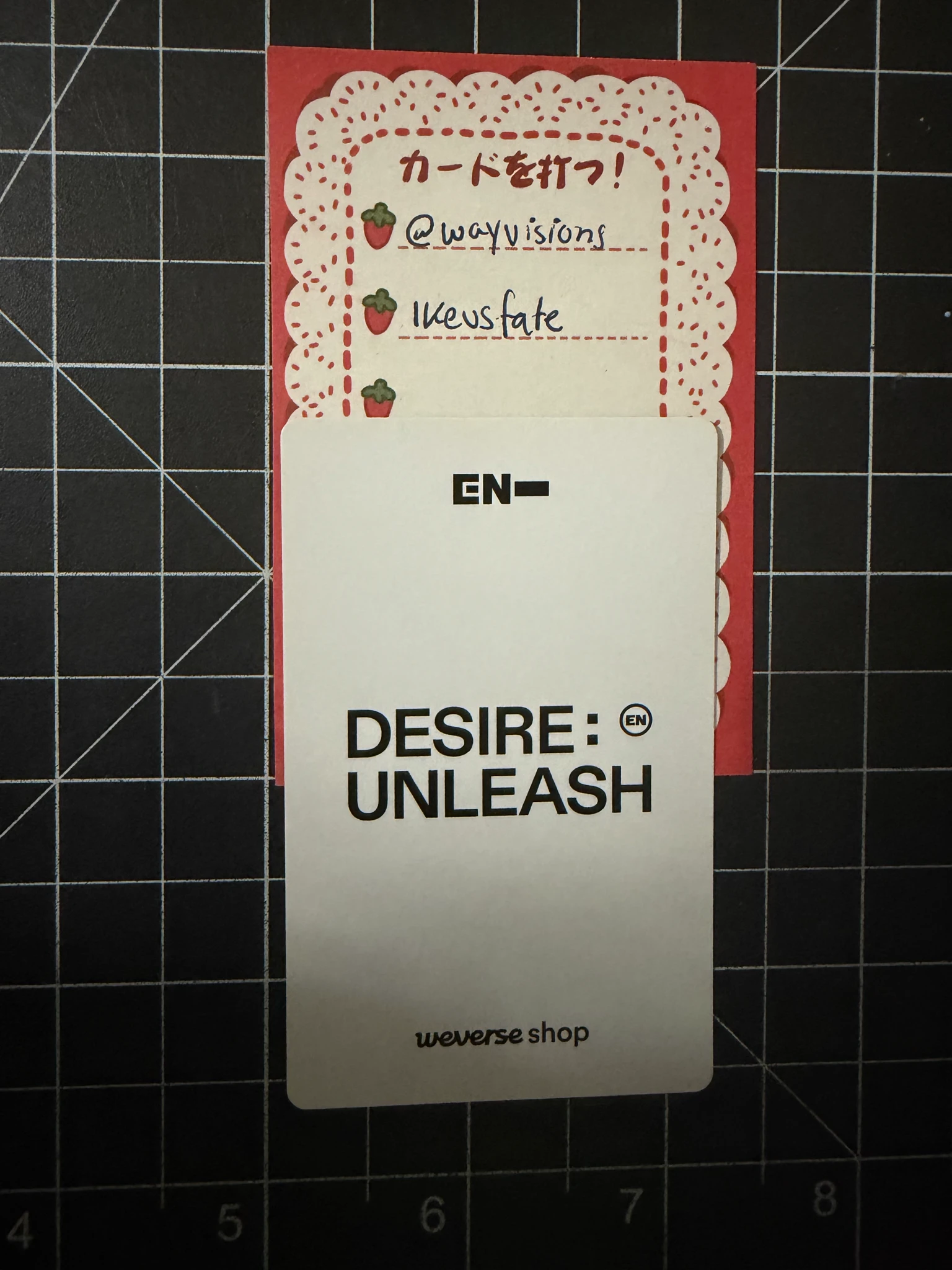 ENHYPEN Jungwon ENHYPEN - Jungwon - DESIRE: UNLEASH Album weverse pob listing photo 2