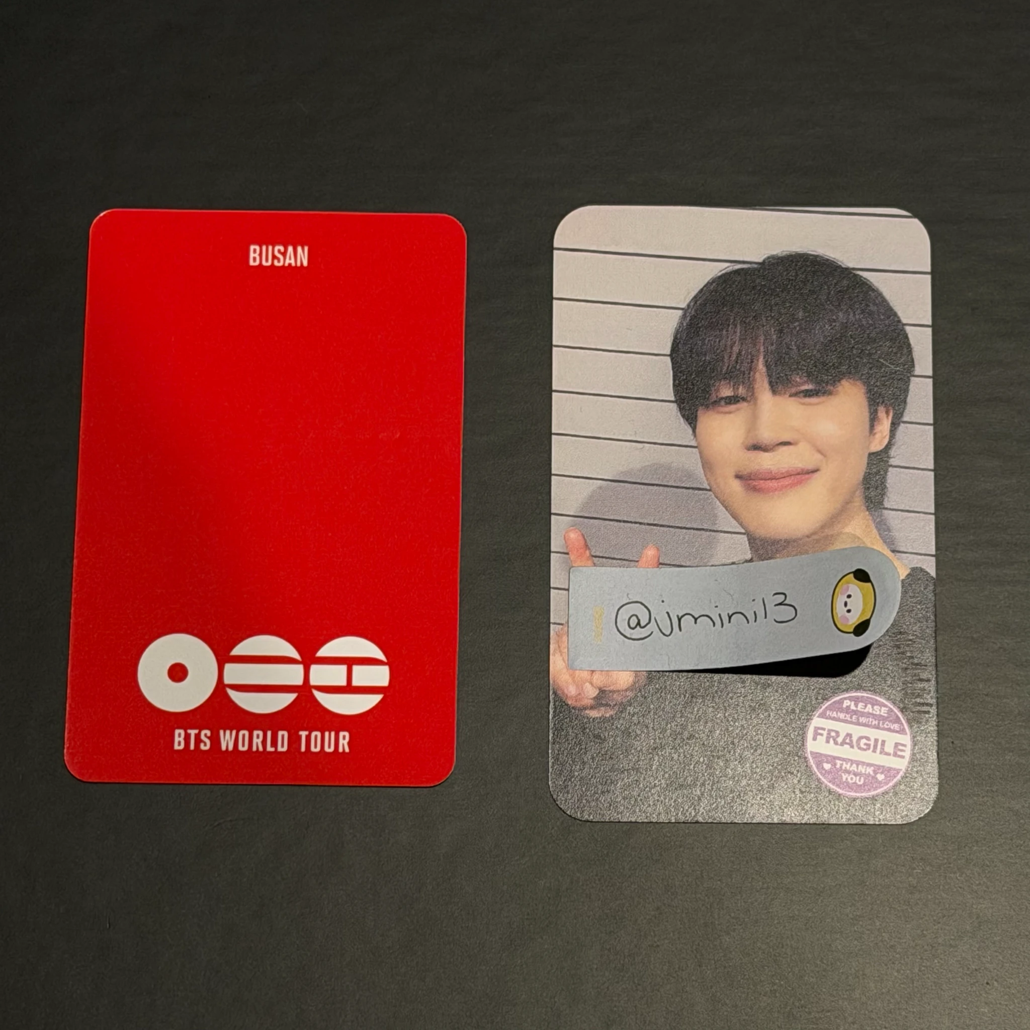 BTS Jin BTS - Jin - ARIRANG World Tour Event busan entrance / attendance benefit photocard set listing photo 2