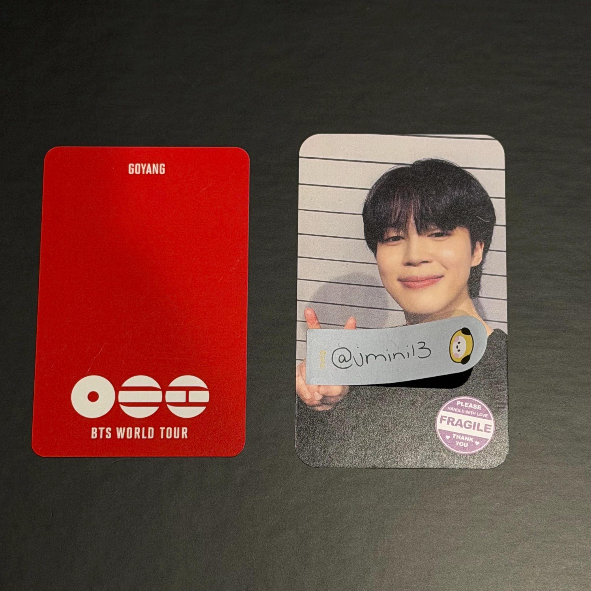 BTS Jin BTS - Jin - ARIRANG World Tour Event army zone goyang photocard set listing photo 2