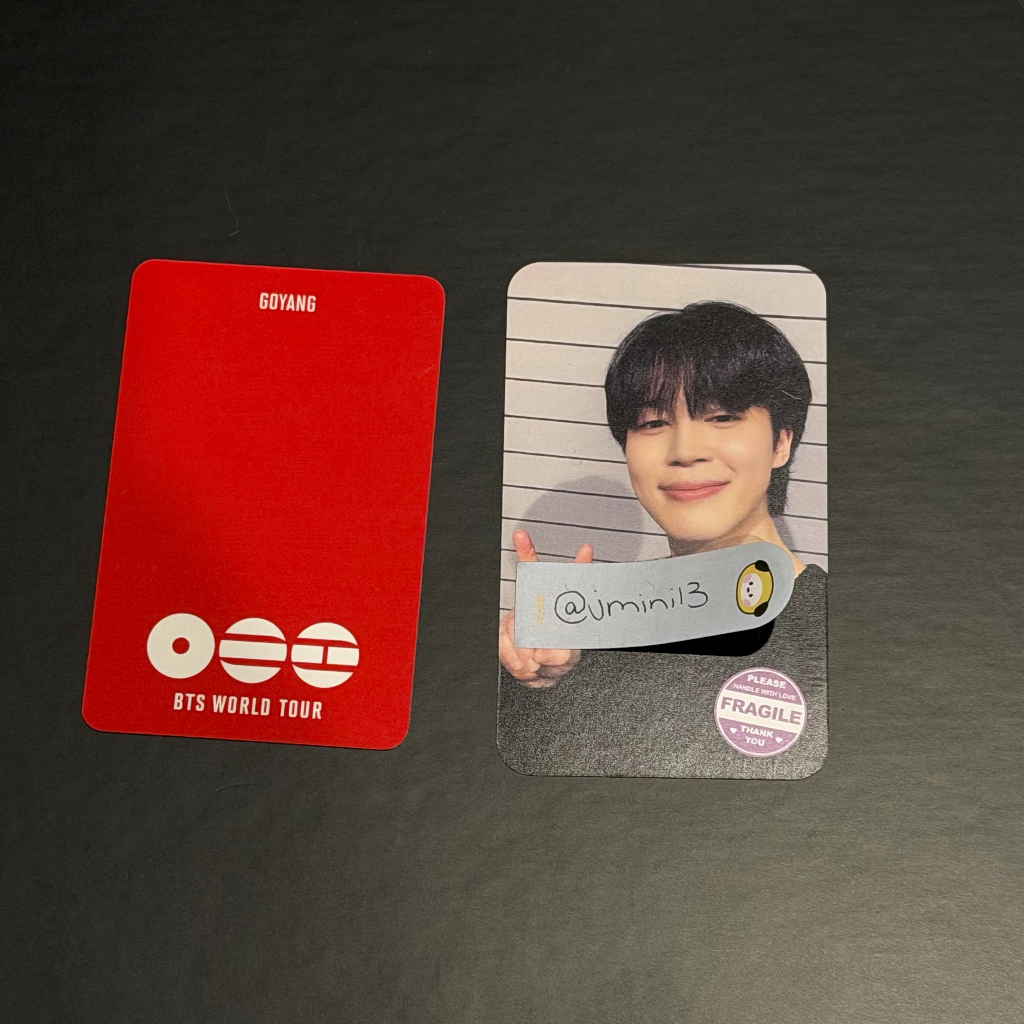 BTS SUGA BTS - SUGA - ARIRANG World Tour Event army zone goyang photocard set listing photo 2