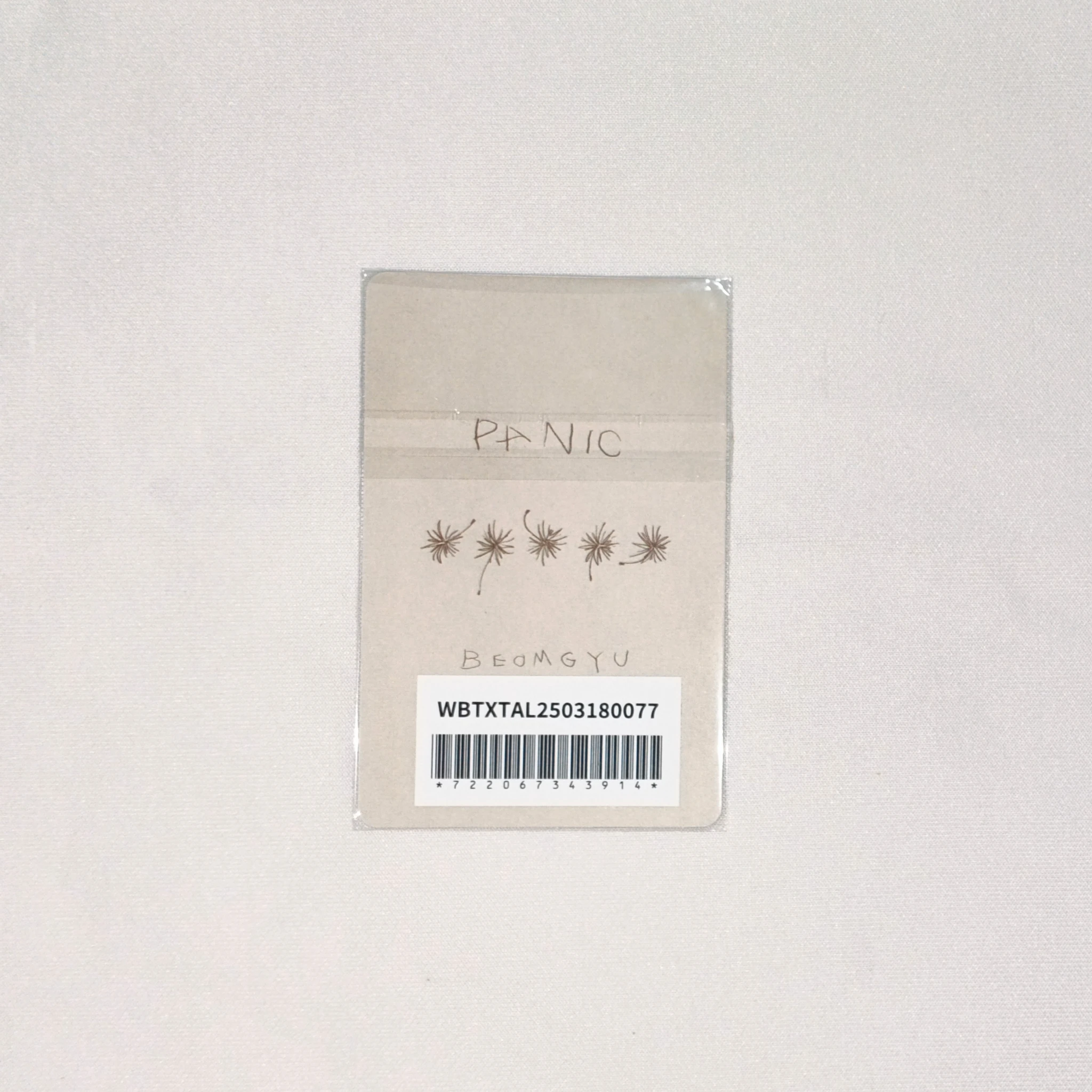 TOMORROW X TOGETHER Beomgyu TOMORROW X TOGETHER - Beomgyu - Panic Album pre-order benefit weverse japan listing photo 2