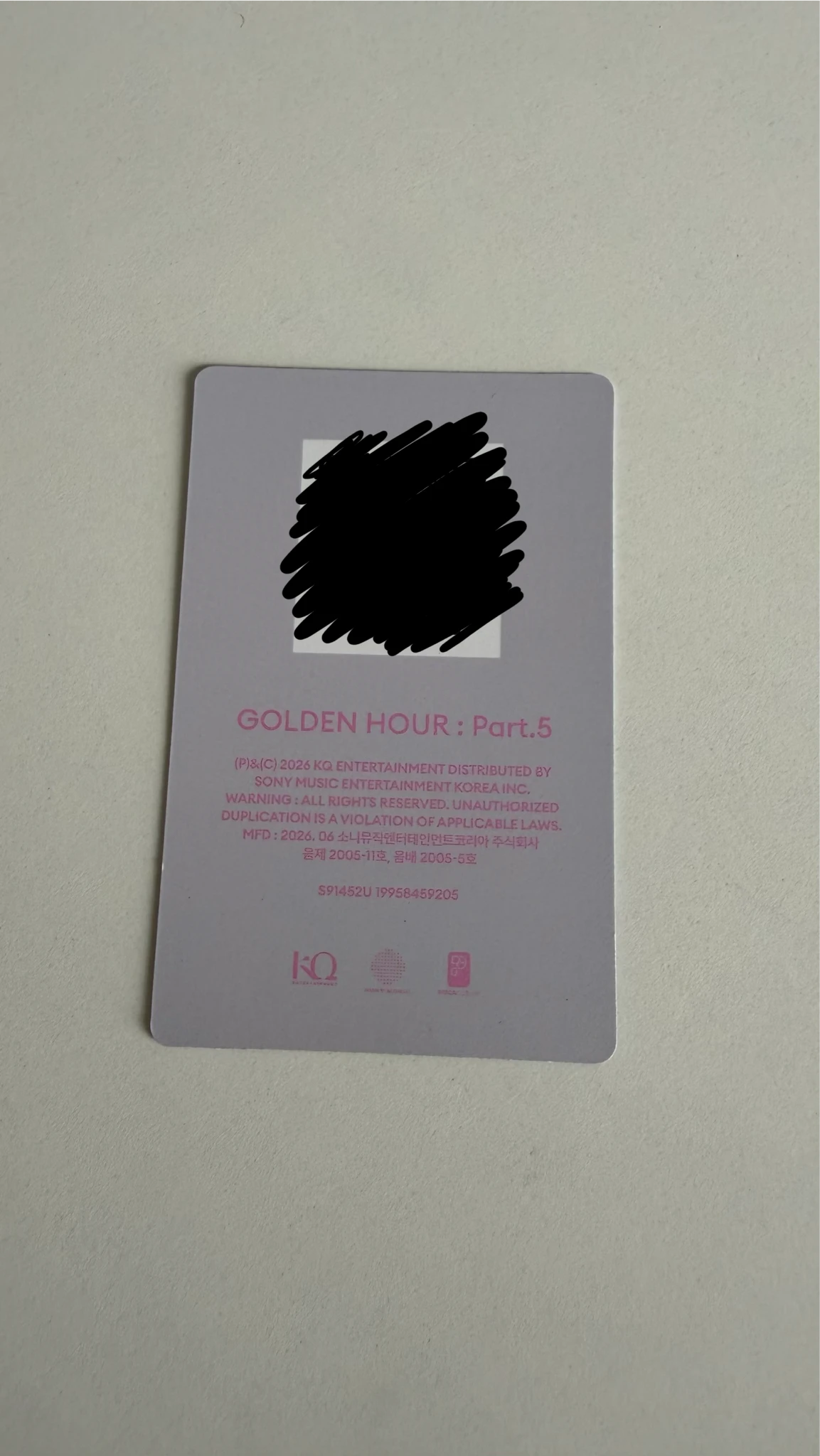 ATEEZ Yunho ATEEZ - Yunho - GOLDEN HOUR : Part.5 Album poca album qr card listing photo 2
