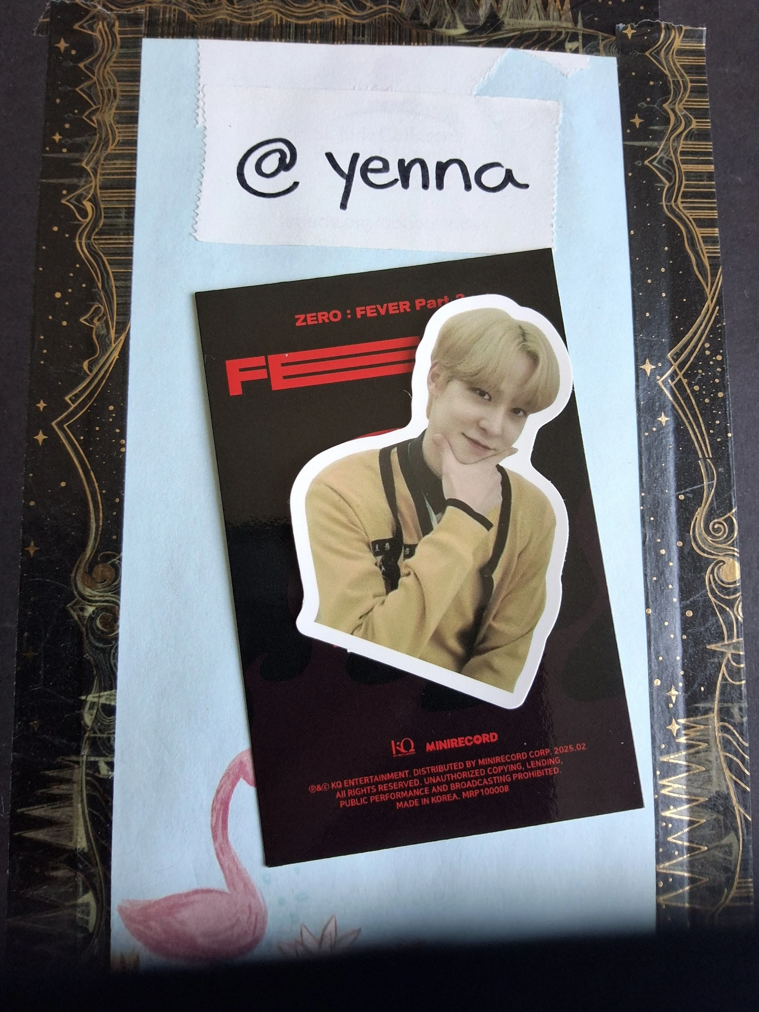 ATEEZ Jongho ATEEZ - Jongho - ZERO : FEVER Part.2 Album album photocard qr card Platform A ver. listing photo 2