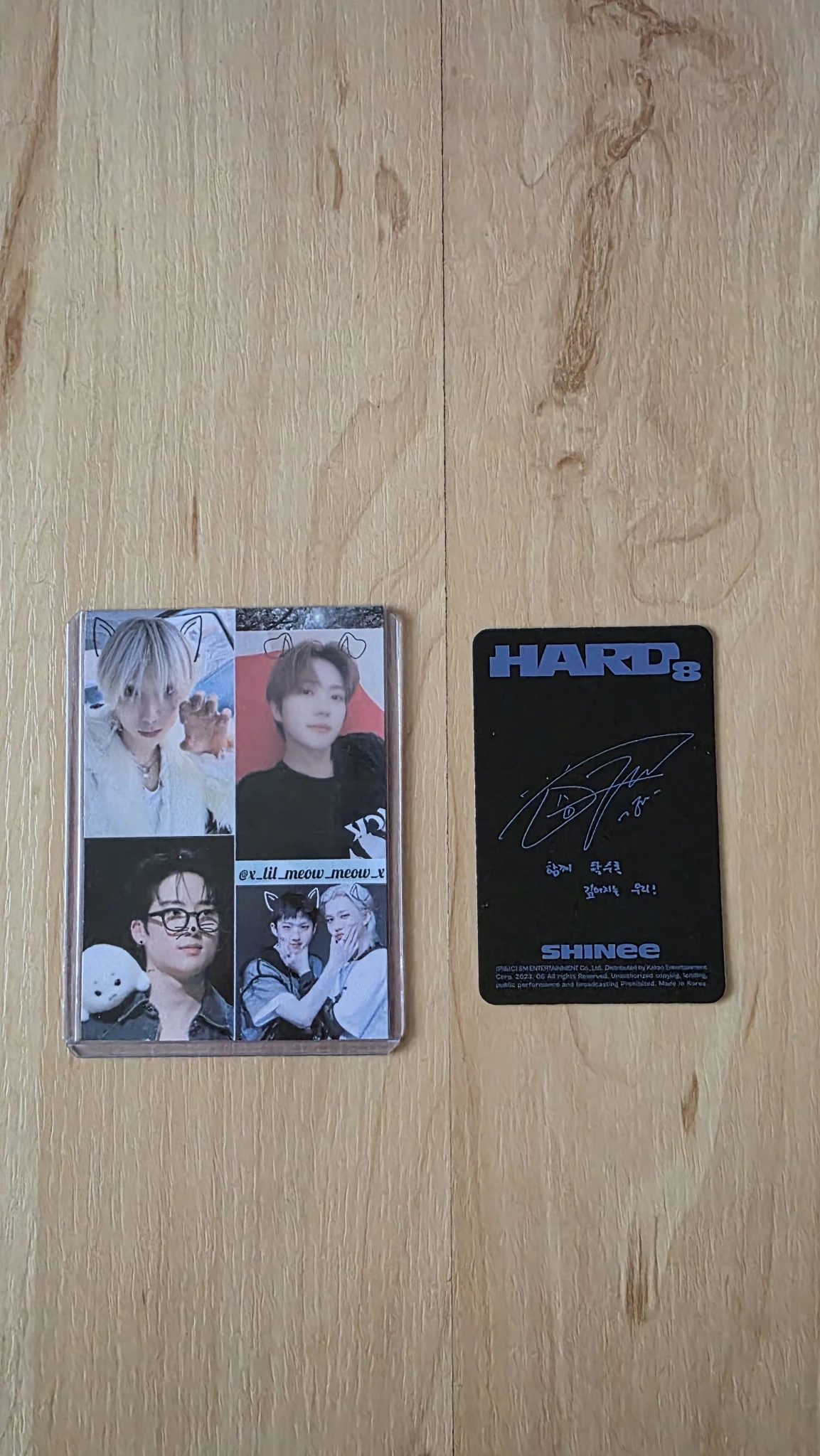 SHINee Onew SHINee - Onew - HARD - The 8th Album Album album photocard runner version listing photo 2