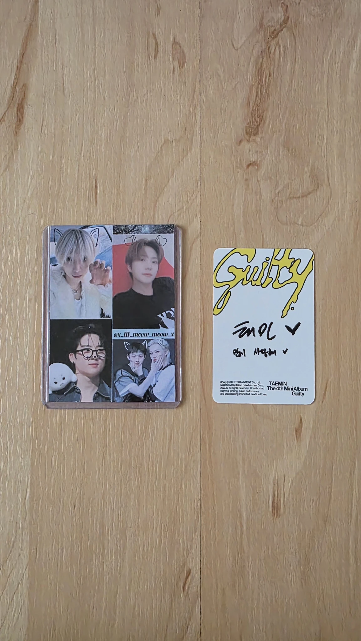 Taemin Taemin Taemin - Taemin - Guilty - The 4th Mini Album Album korean album album photocard guilty ver. listing photo 2