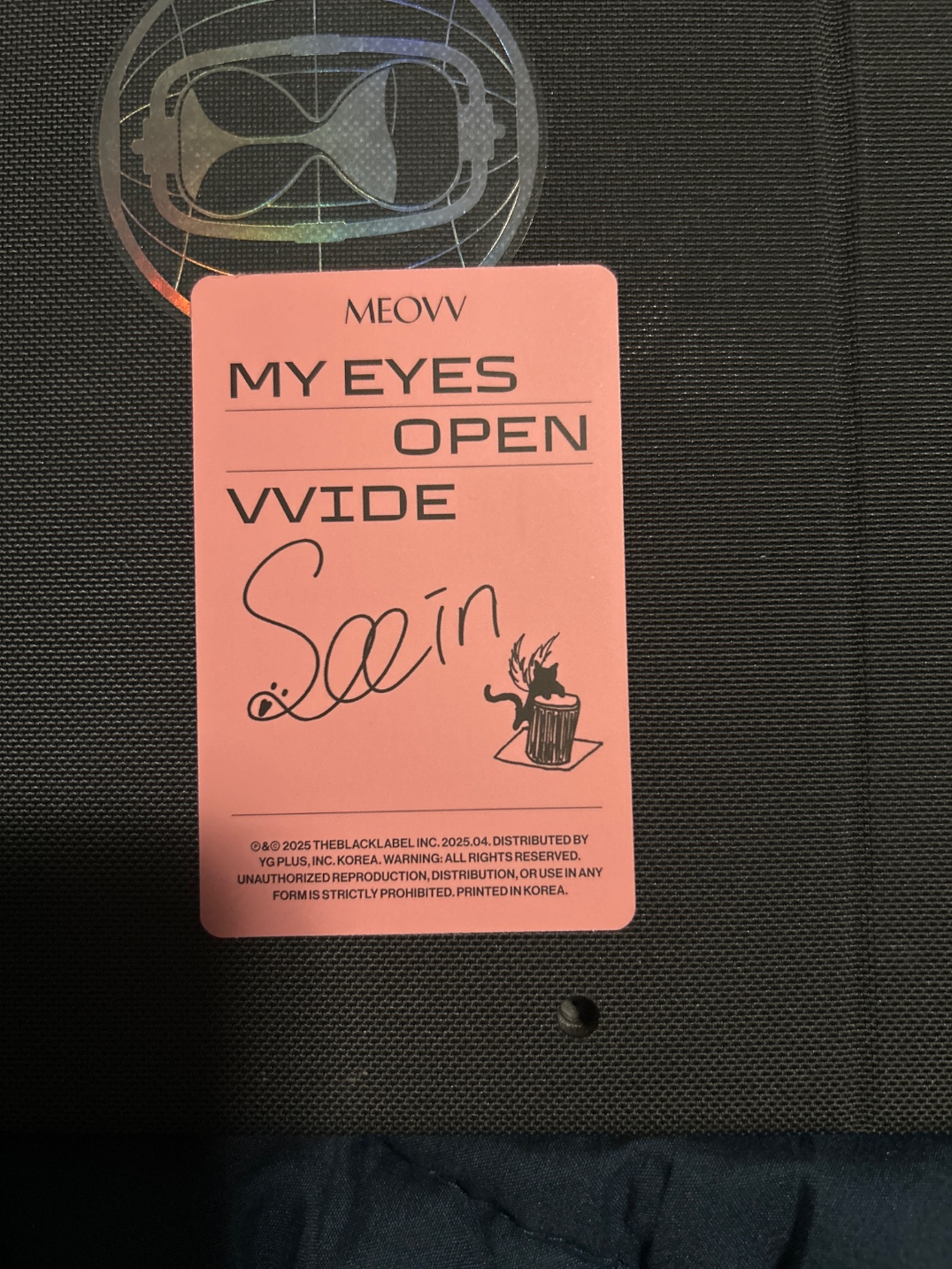 MEOVV Sooin MEOVV - Sooin - MY EYES OPEN VVIDE Album grill ver set B listing photo 2