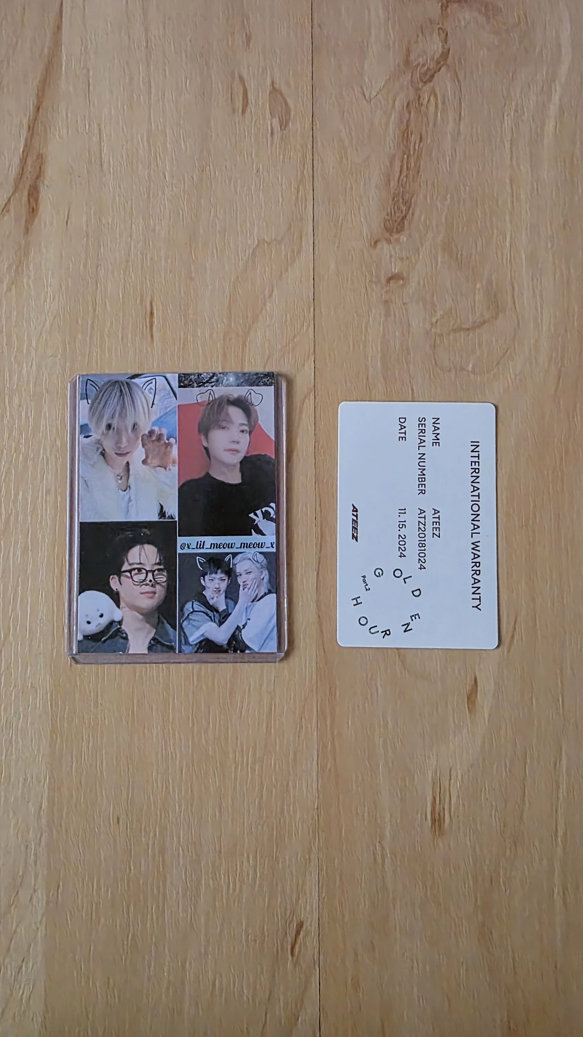 ATEEZ Hongjoong ATEEZ - Hongjoong - Golden Hour : Part 2 Album album photocard Diary Ver. listing photo 2
