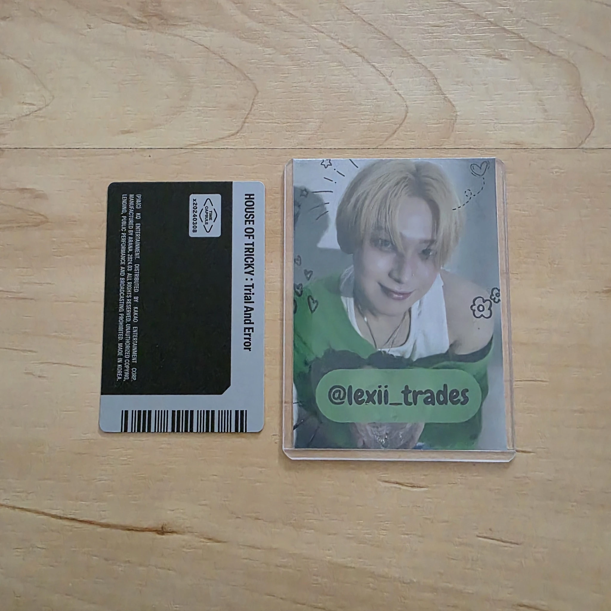 xikers Sumin Xikers - Sumin - HOUSE OF TRICKY : Trial And Error Album album photocard album inclusion id card listing photo 2