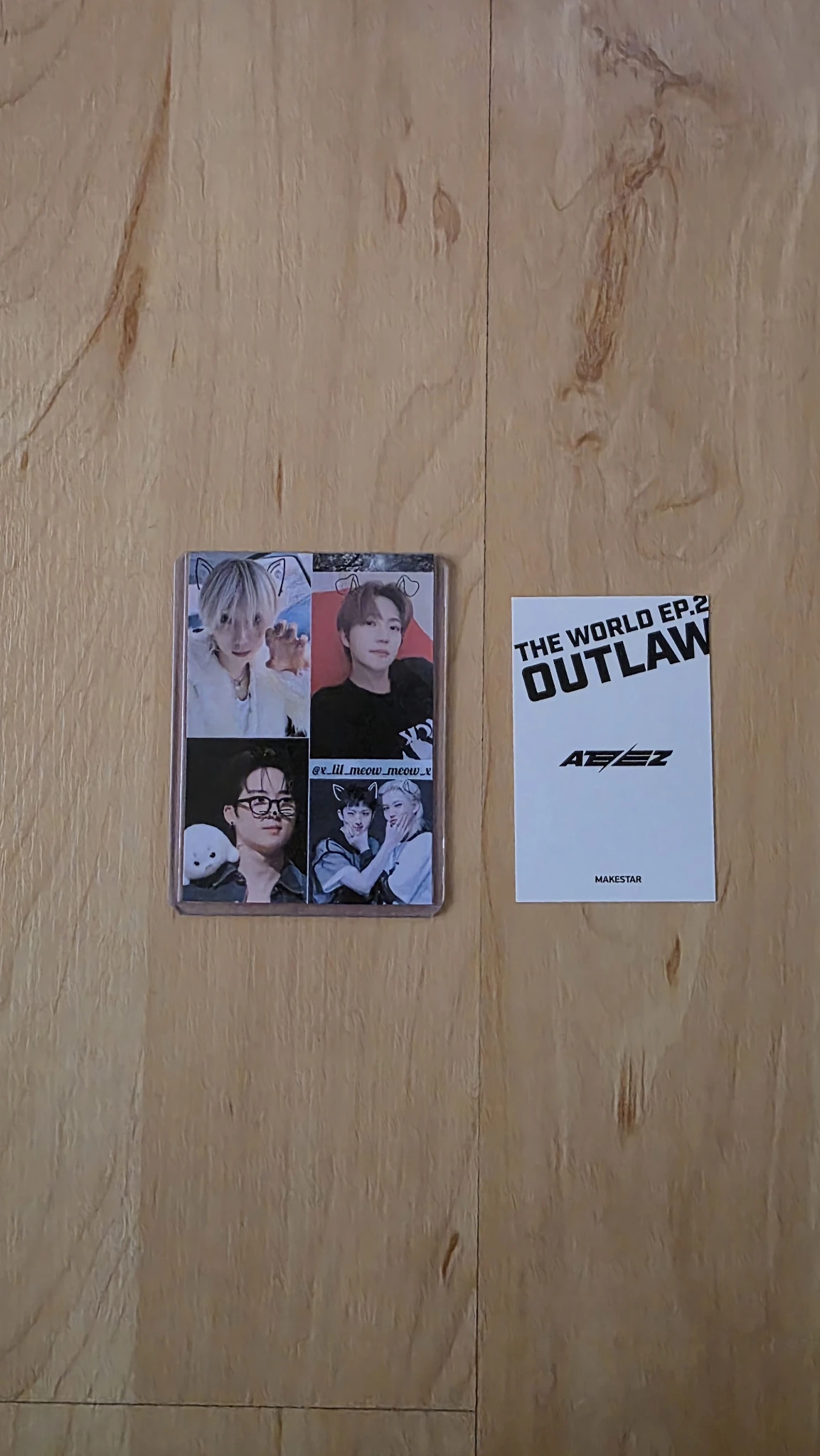 ATEEZ Seonghwa ATEEZ - Seonghwa - THE WORLD EP.2 : OUTLAW Album pob (pre-order benefit) makestar polaroid listing photo 2