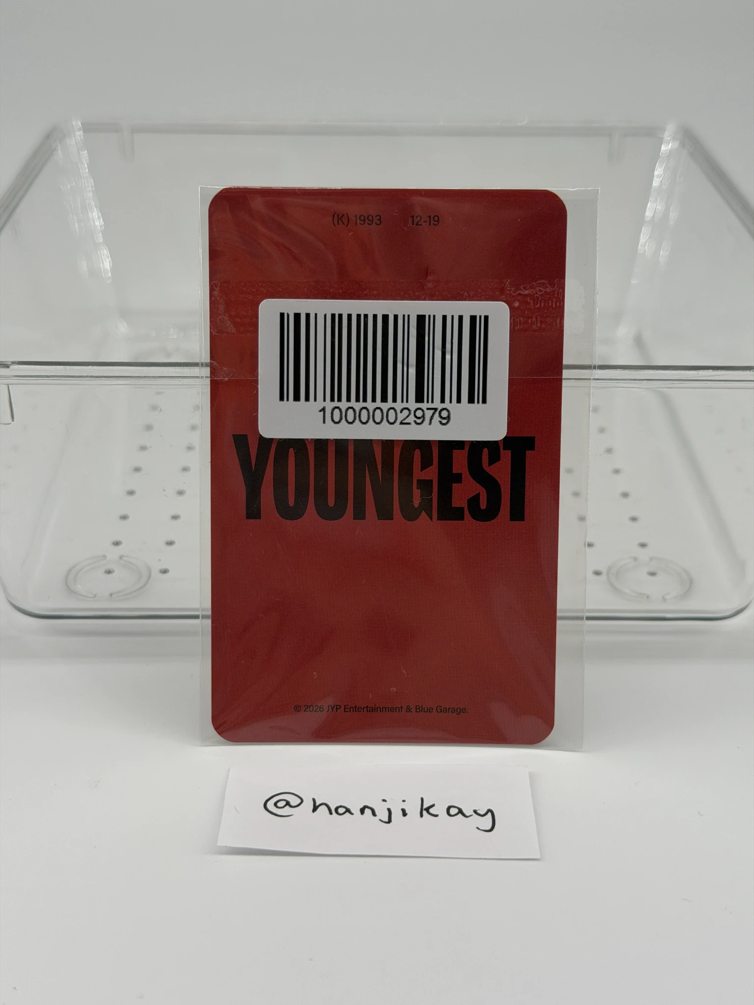 DAY6  Young K DAY6  - Young K - Youngest Album jyp/fans shop pob (pre-order benefit) listing photo 2