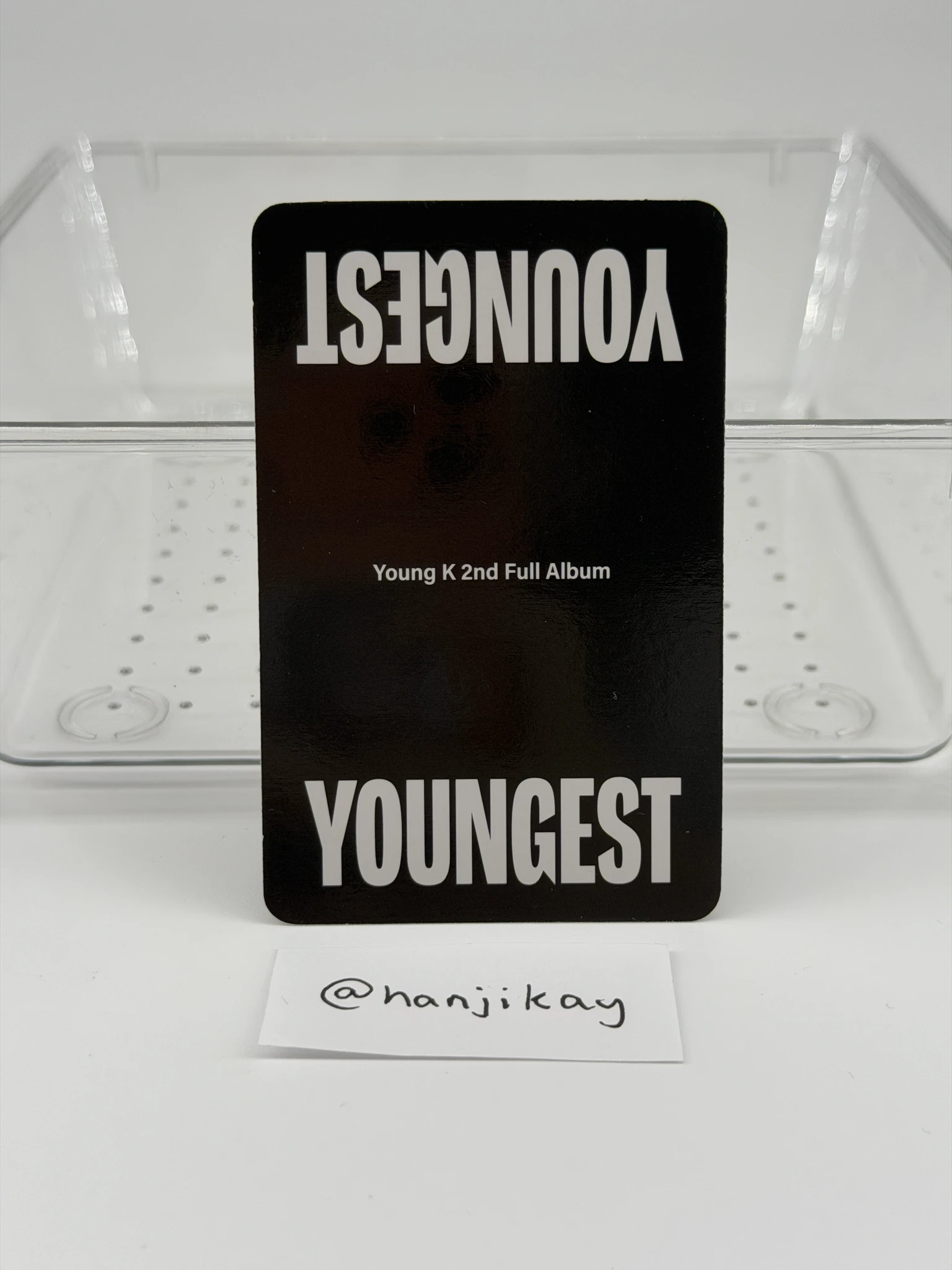 DAY6  Young K DAY6  - Young K - Youngest Album album photocard beyond version solo album listing photo 2