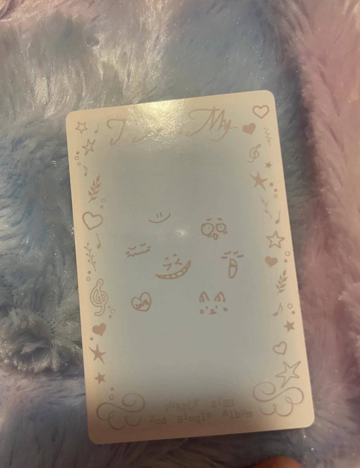 PURPLE KISS Swan PURPLE KISS - Swan - I Miss My... Album album photocard blue back photobook version listing photo 2