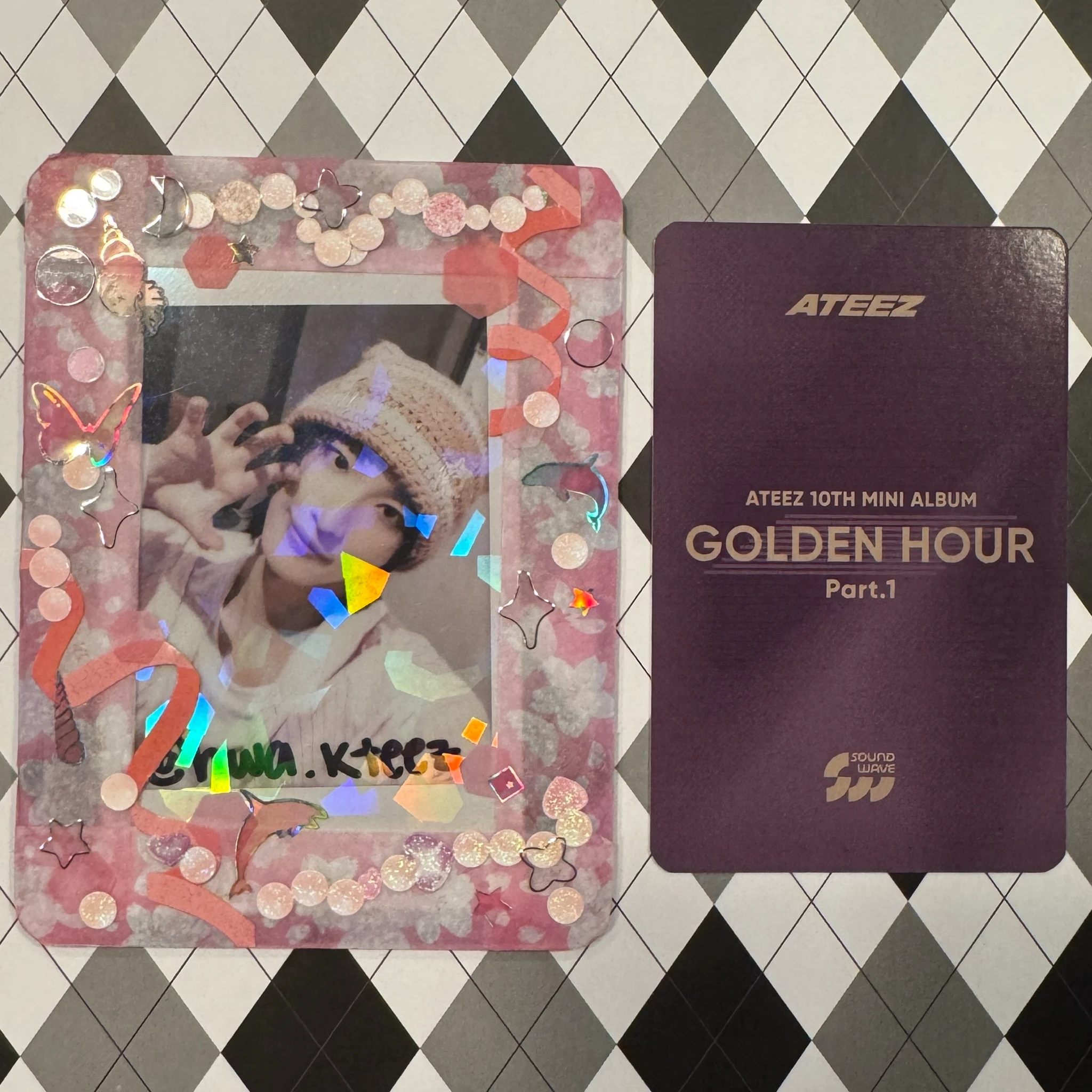 ATEEZ Wooyoung ATEEZ - Wooyoung - Golden Hour : Part.1 Album pob (pre-order benefit) listing photo 2