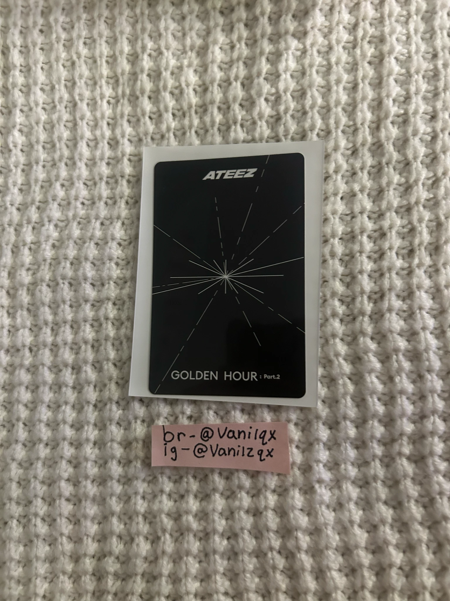 ATEEZ Jongho ATEEZ - Jongho - Golden Hour : Part 2 Album album photocard digipack version listing photo 2