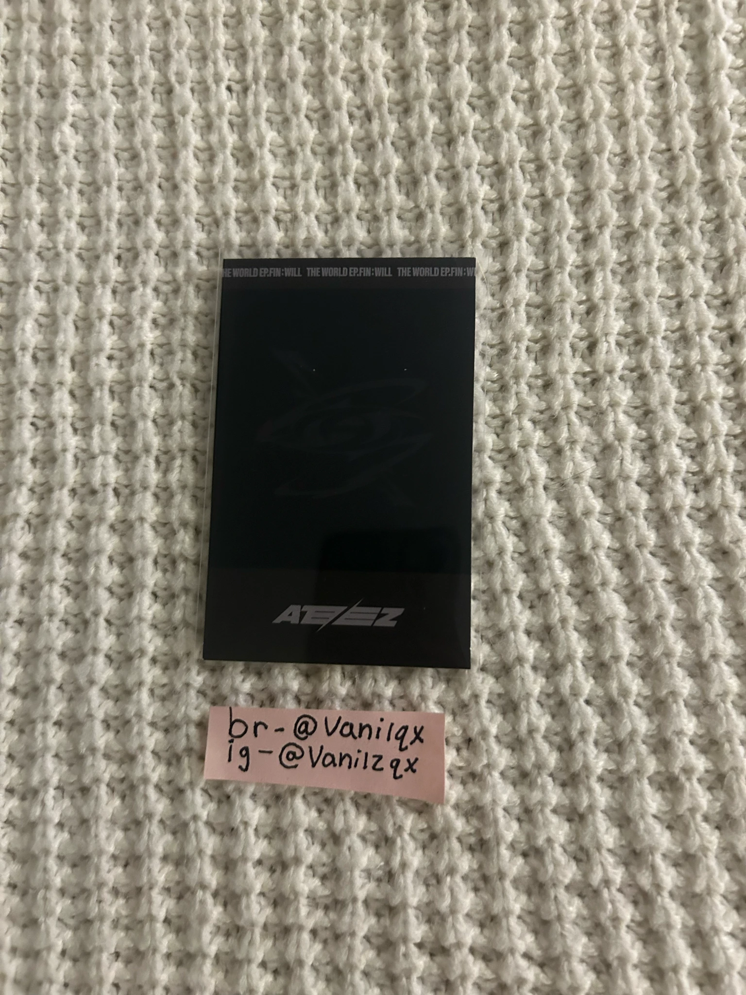 ATEEZ Yunho ATEEZ - Yunho - THE WORLD EP.FIN: WILL Album album photocard platform version listing photo 2