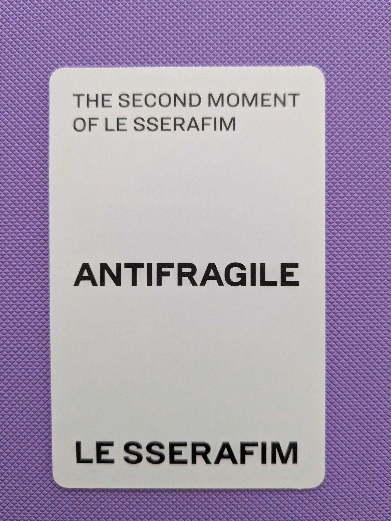 LE SSERAFIM Hong Eunchae LE SSERAFIM - Hong Eunchae - ANTIFRAGILE Album compact version ruby version listing photo 2