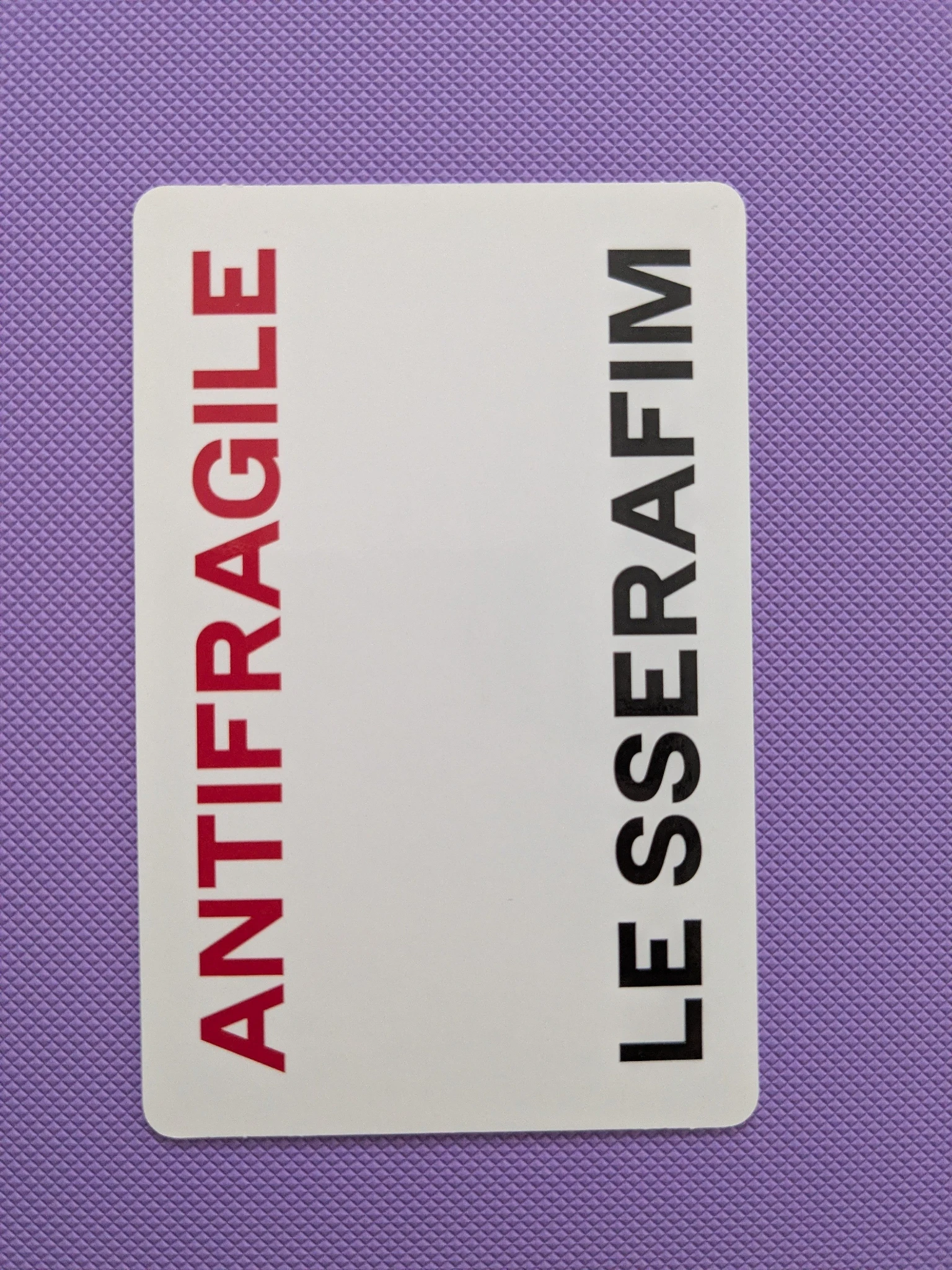 LE SSERAFIM LE SSERAFIM - ANTIFRAGILE Album listing photo 2