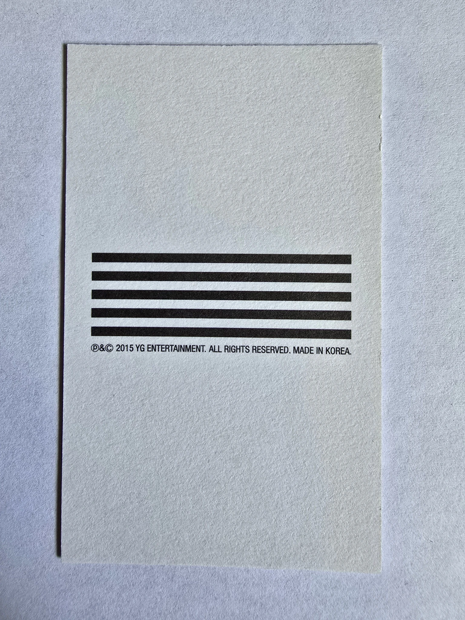 BIGBANG Daesung BIGBANG - Daesung - E Album album photocard listing photo 2