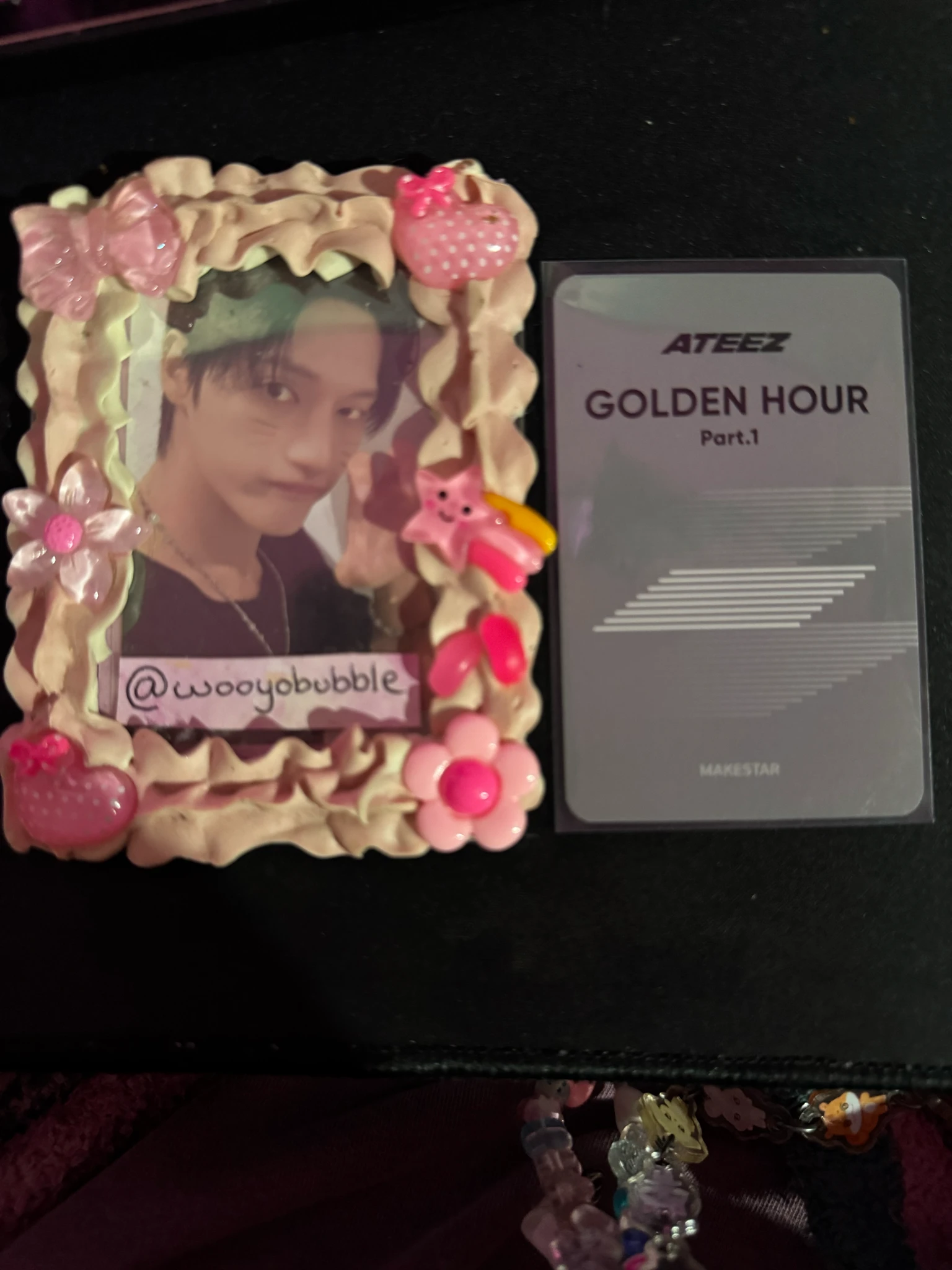 ATEEZ Wooyoung ATEEZ - Wooyoung - Golden Hour : Part.1 Album makestar fansign wolf ver listing photo 2