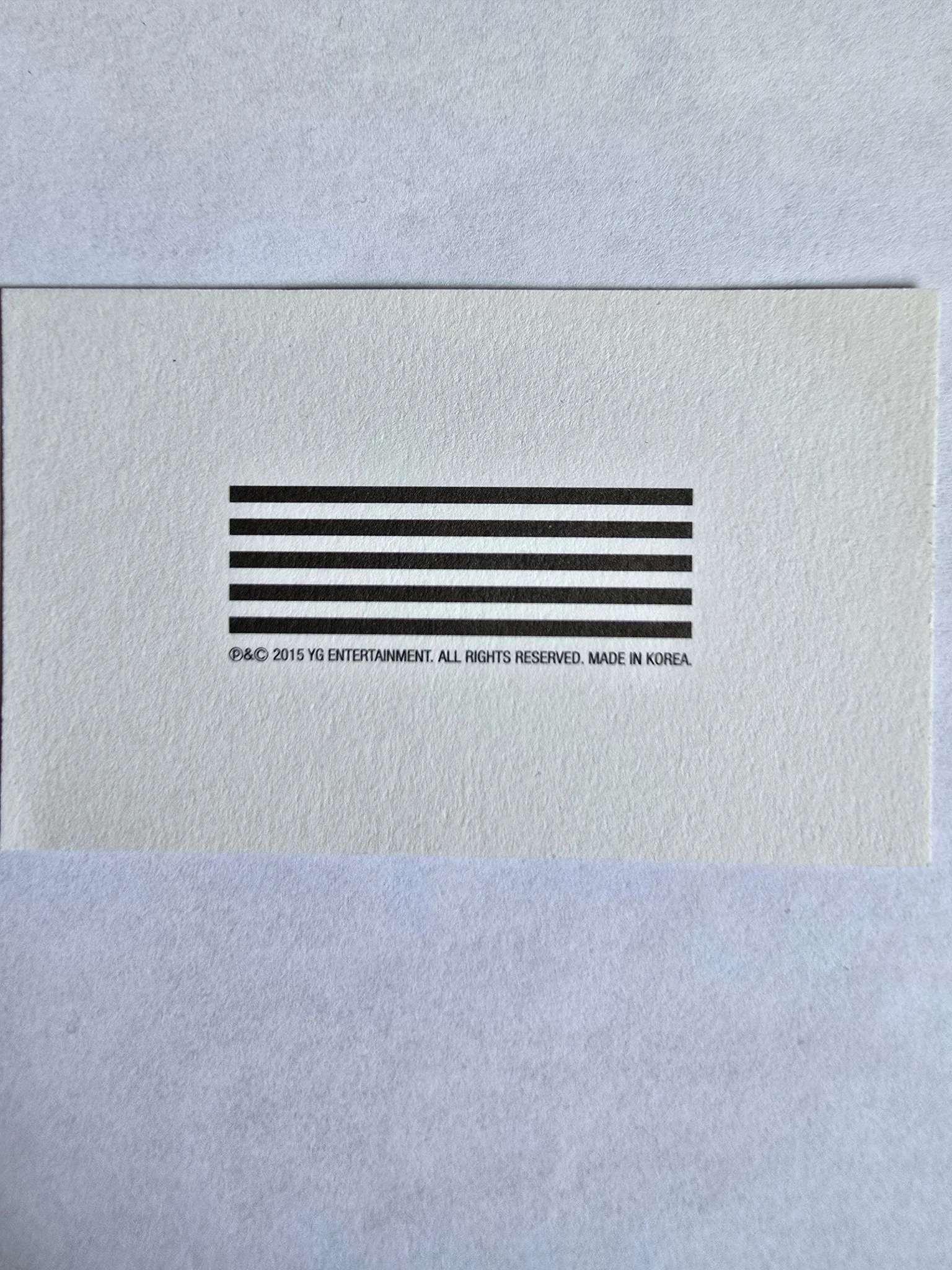 BIGBANG T.O.P BIGBANG - T.O.P - E Album album photocard listing photo 2