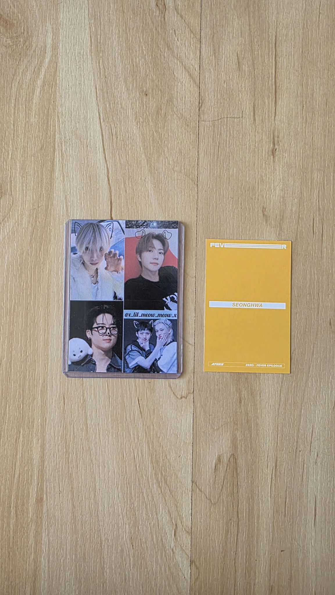 ATEEZ Seonghwa ATEEZ - Seonghwa - ZERO : FEVER EPILOGUE Album first press only album photocard listing photo 2