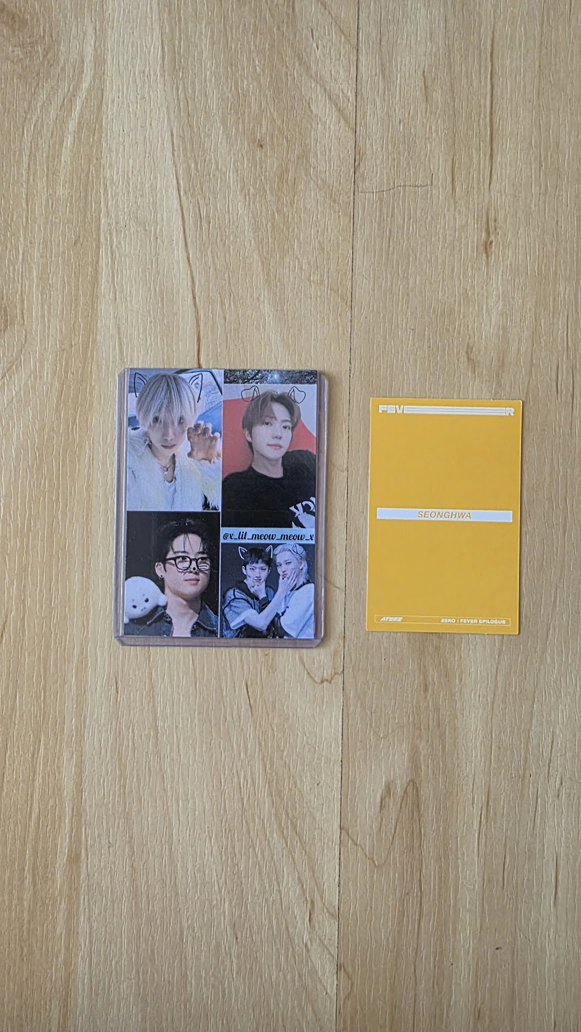 ATEEZ Seonghwa ATEEZ - Seonghwa - ZERO : FEVER EPILOGUE Album first press only album photocard listing photo 2