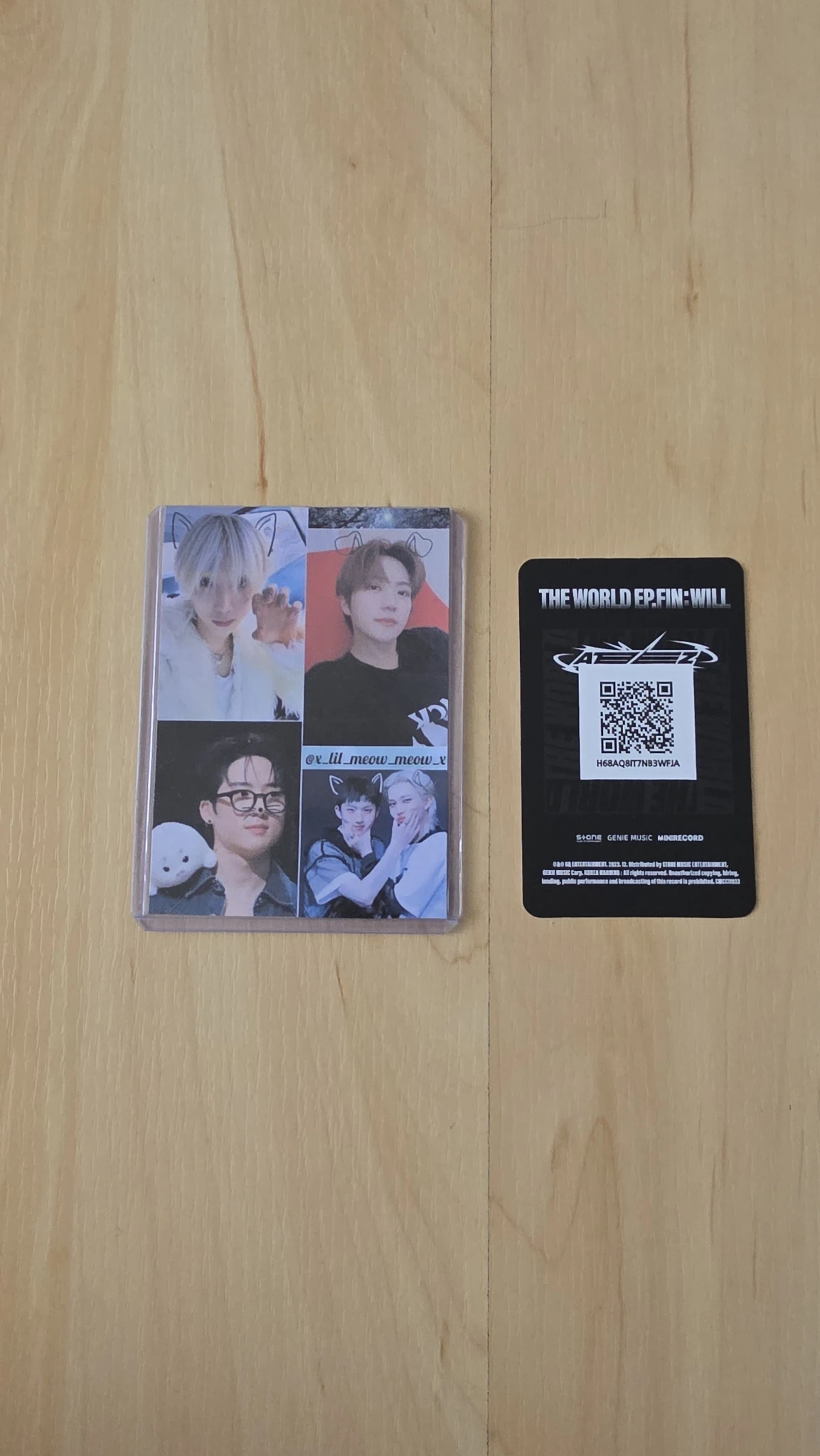 ATEEZ Yunho ATEEZ - Yunho - THE WORLD EP.FIN: WILL Album qr card platform version photocard listing photo 2