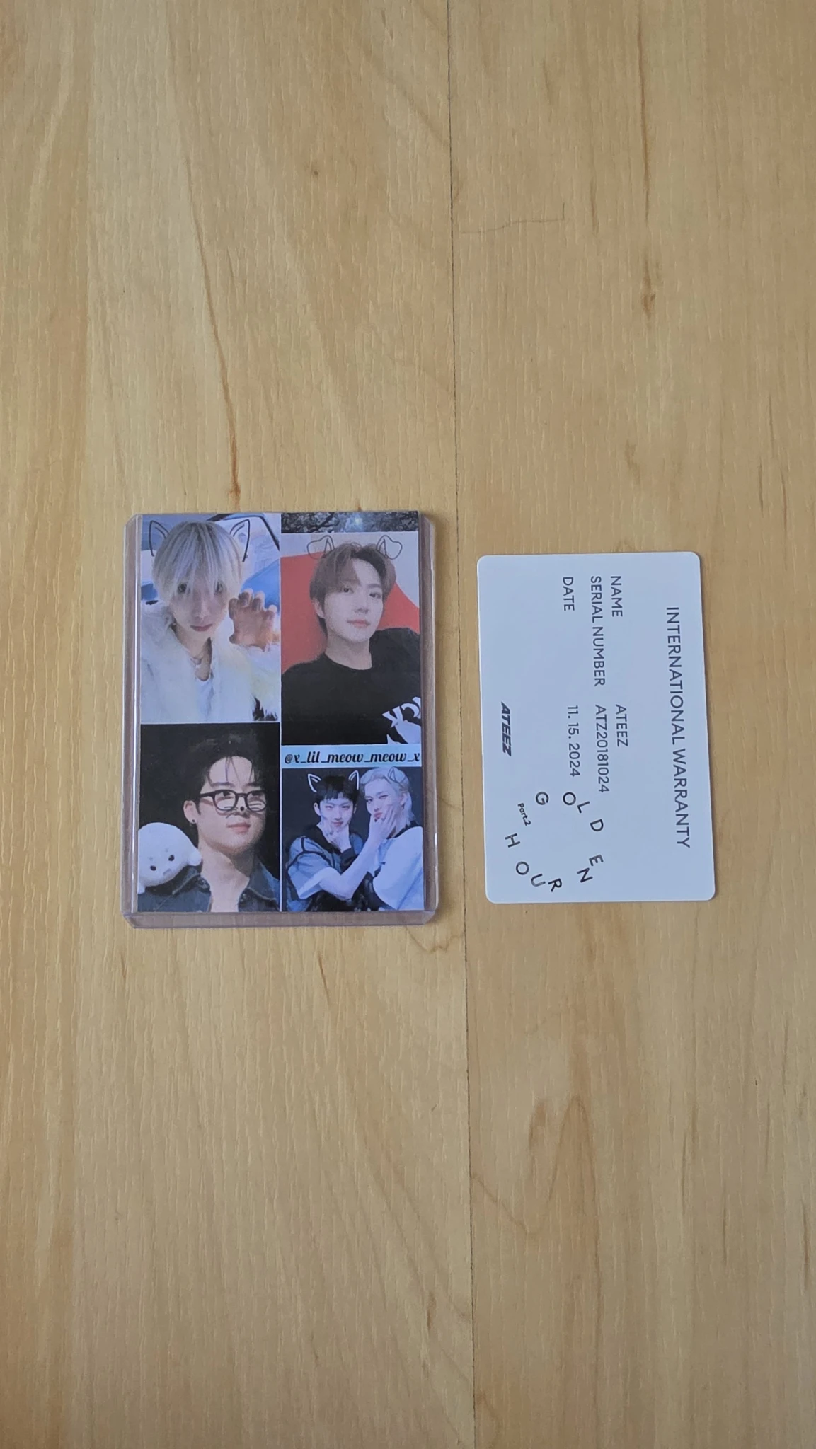 ATEEZ Jongho ATEEZ - Jongho - Golden Hour : Part 2 Album album photocard To Ver. Z Ver listing photo 2