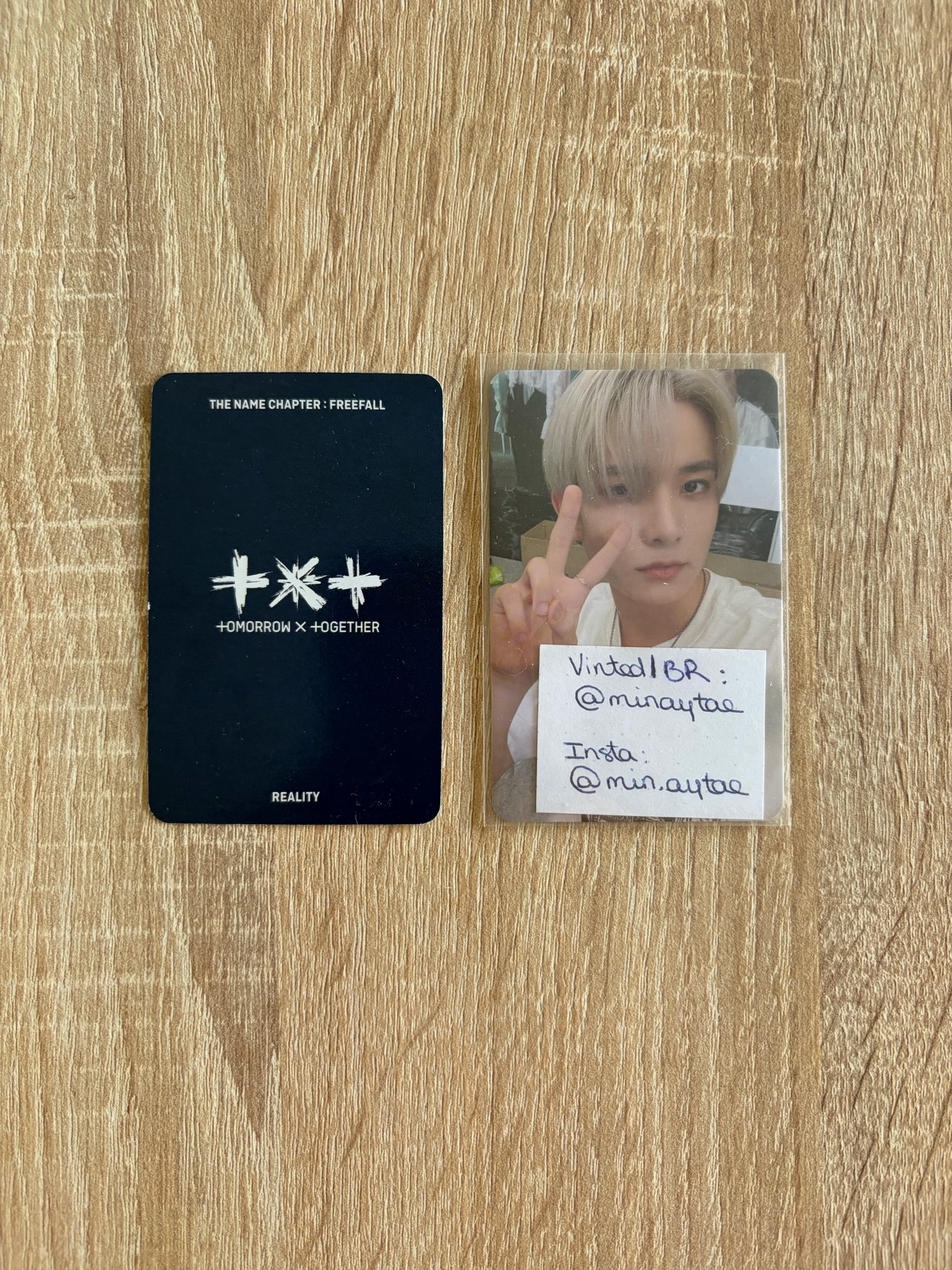 TOMORROW X TOGETHER Soobin TOMORROW X TOGETHER - Soobin - The Name Chapter: Freefall Album album photocard reality ver. listing photo 2