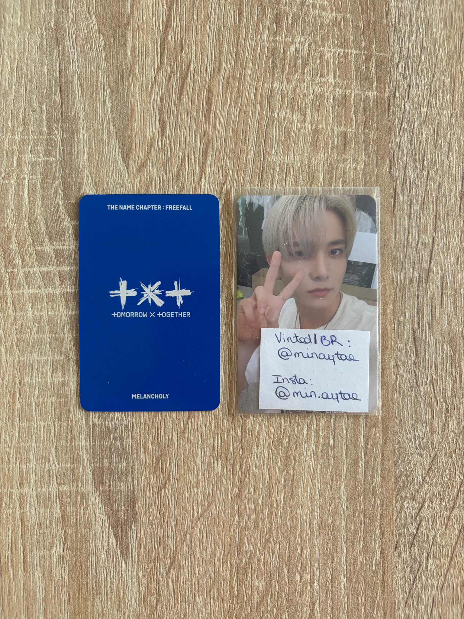 TOMORROW X TOGETHER Taehyun TOMORROW X TOGETHER - Taehyun - The Name Chapter: Freefall Album album photocard melancholy ver. listing photo 2