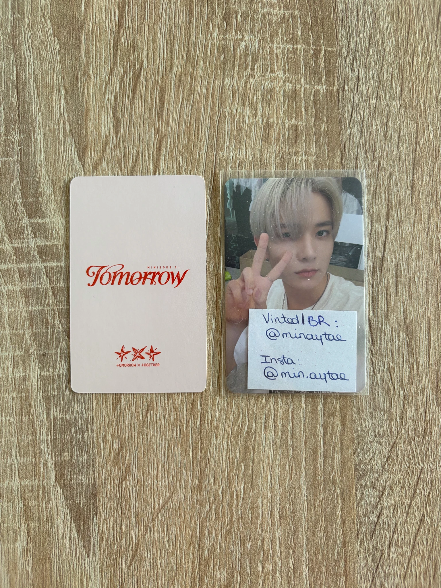 TOMORROW X TOGETHER Soobin TOMORROW X TOGETHER - Soobin - Minisode 3: Tomorrow Album lucky draw UMS japan (universal music store) listing photo 2