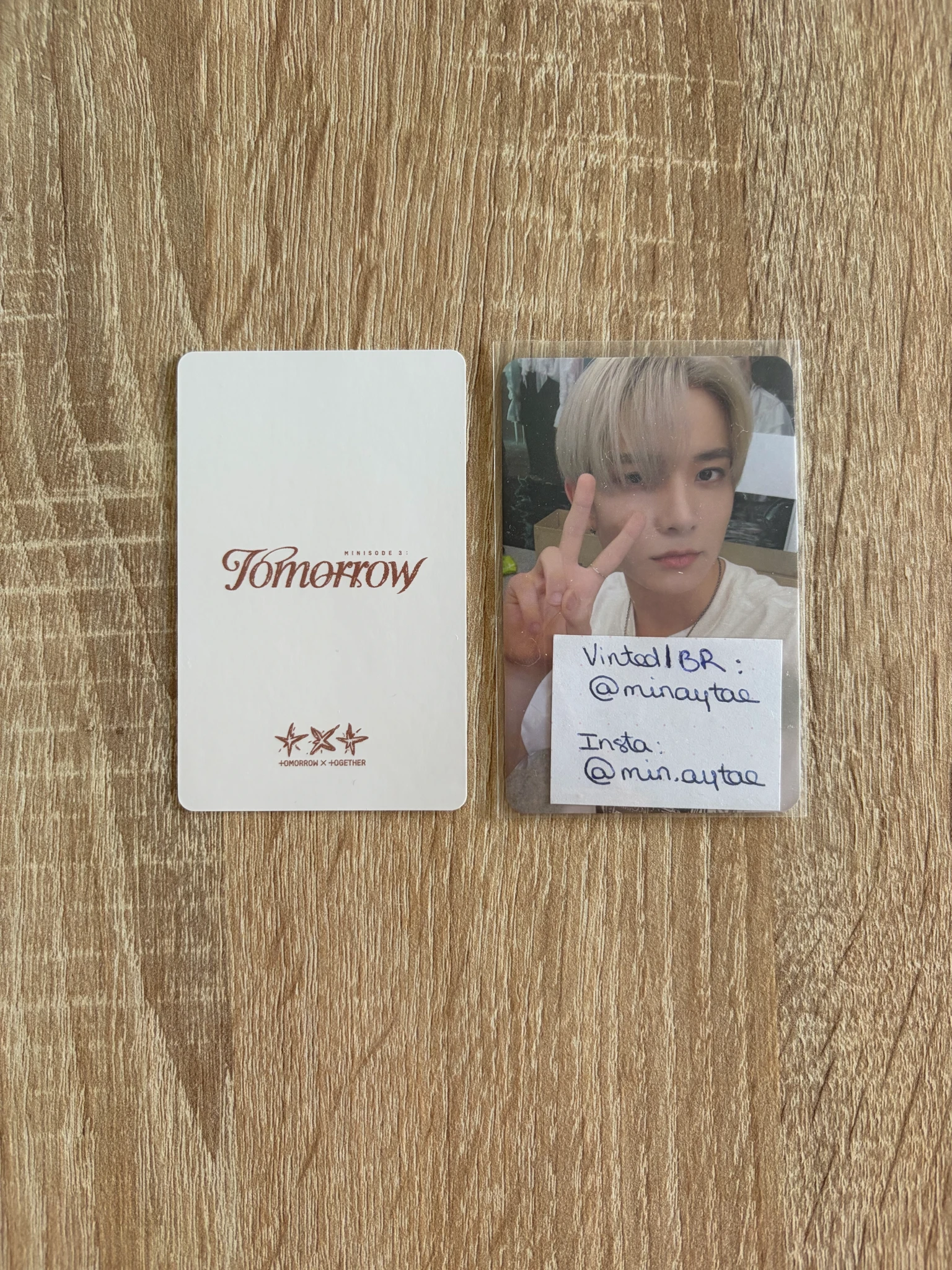 TOMORROW X TOGETHER Taehyun TOMORROW X TOGETHER - Taehyun - Minisode 3: Tomorrow Album weverse shop japan (wvj) lucky draw listing photo 2