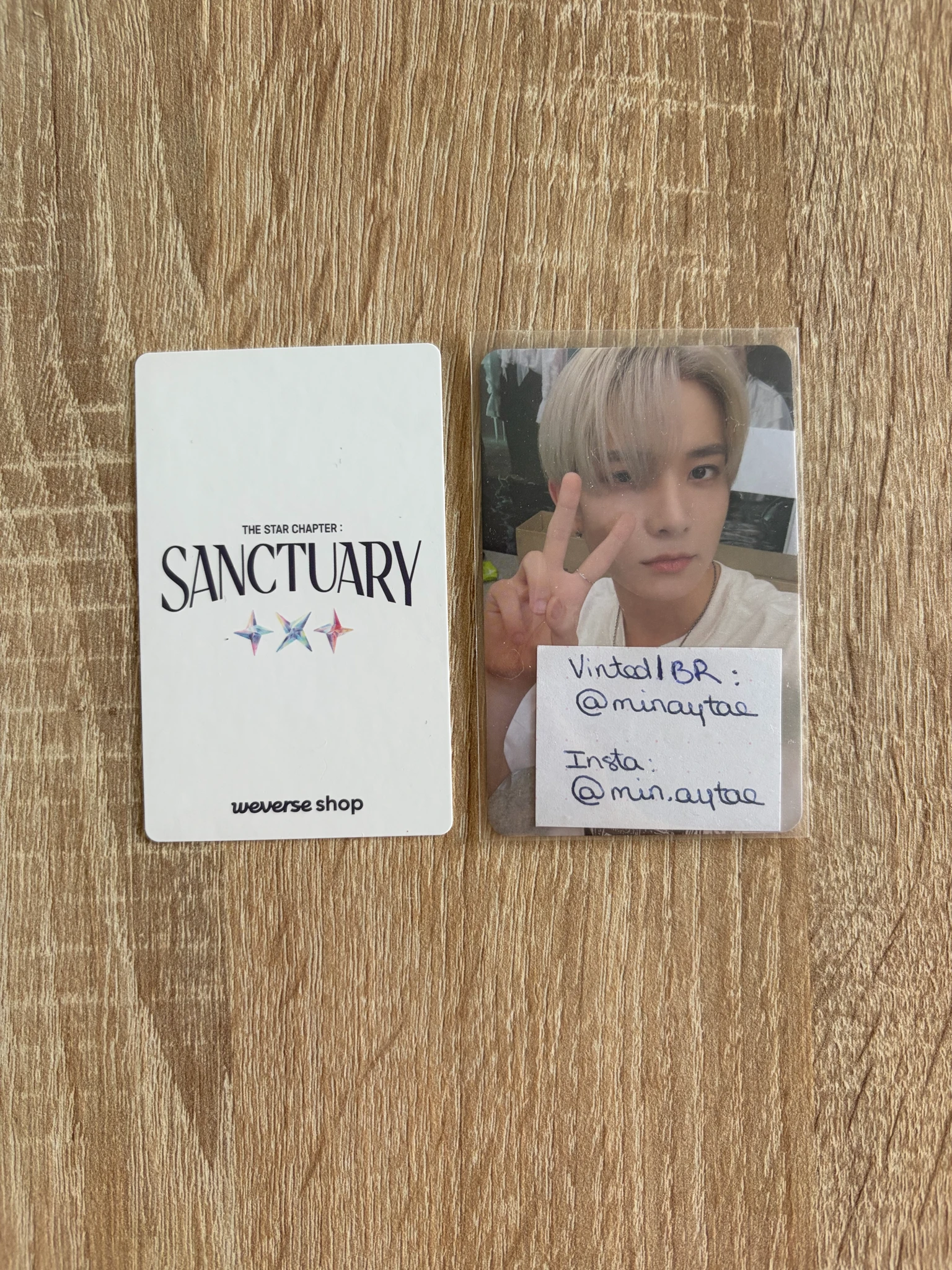 TOMORROW X TOGETHER Soobin TOMORROW X TOGETHER - Soobin - The Star Chapter: Sanctuary Album pre-order benefit listing photo 2
