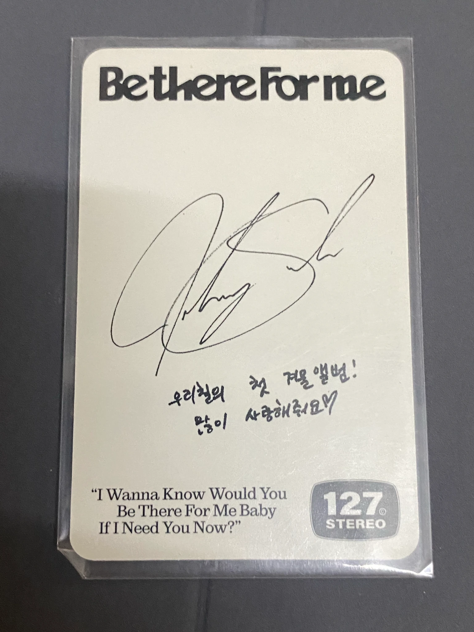 NCT 127 Johnny NCT 127 - Johnny  - Be There For Me  Album listing photo 2