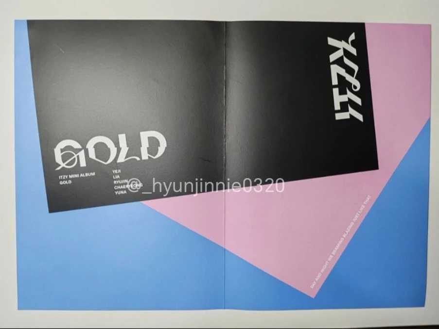 ITZY ITZY - GOLD Album mini poster listing photo 2