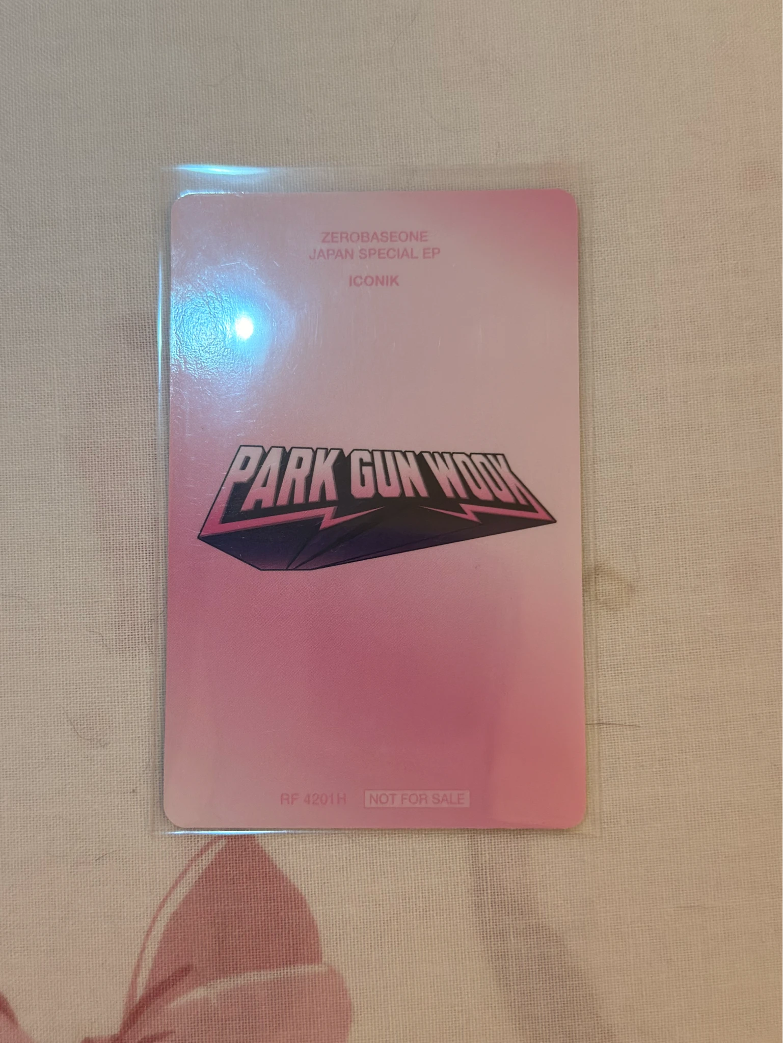 ZEROBASEONE Gunwook ZEROBASEONE - Gunwook - ICONIK Album album photocard solo jacket version japanese album C version listing photo 2