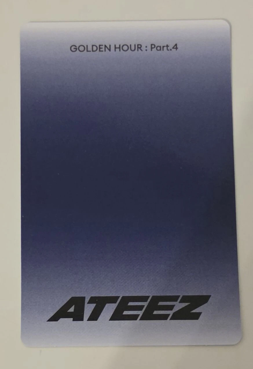 ATEEZ Jongho ATEEZ - Jongho - Golden Hour : Part.4 Album album photocard poca album listing photo 2