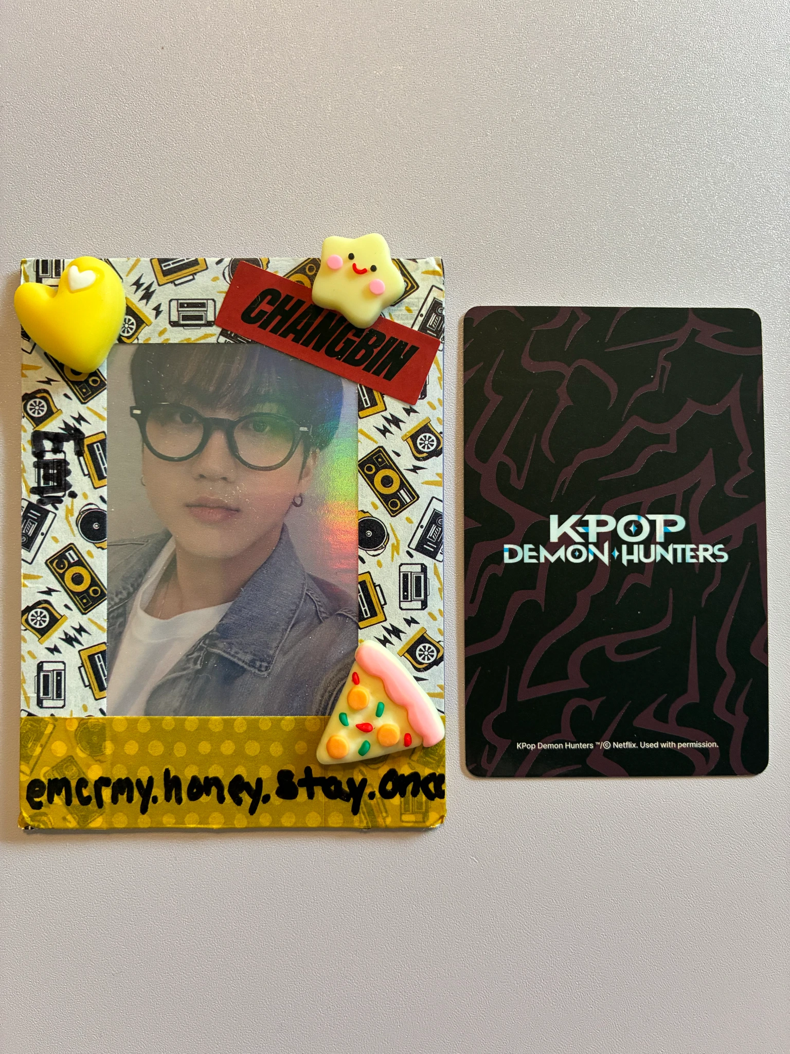 KPop Demon Hunters Jinu KPop Demon Hunters - Jinu - Official Light Stick Other photocard set holographic (hologram) listing photo 2