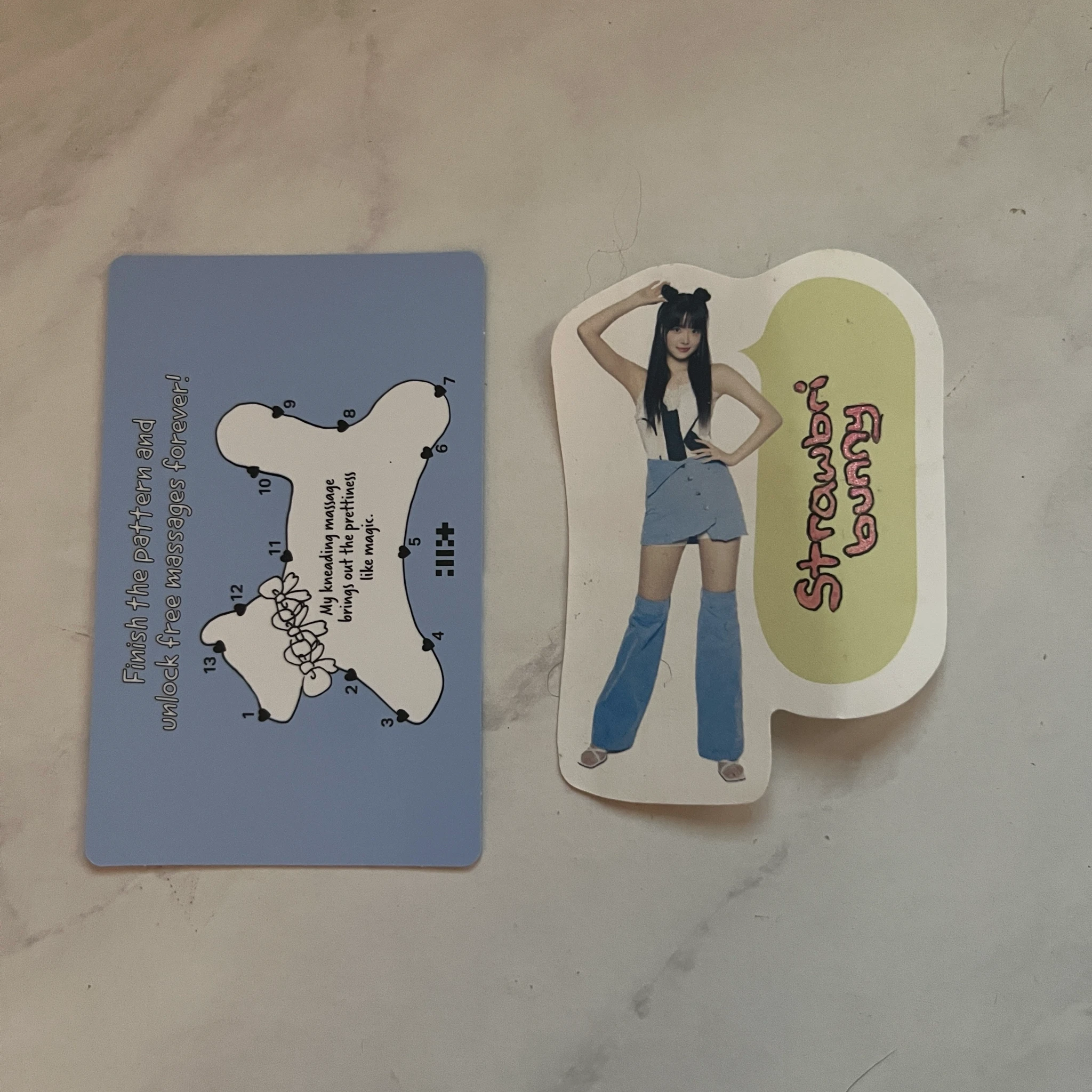 ILLIT Yunah ILLIT - Yunah - MAMIHLAPINATAPAI Album merch photocard gua sha ceramic object version photocard set listing photo 2