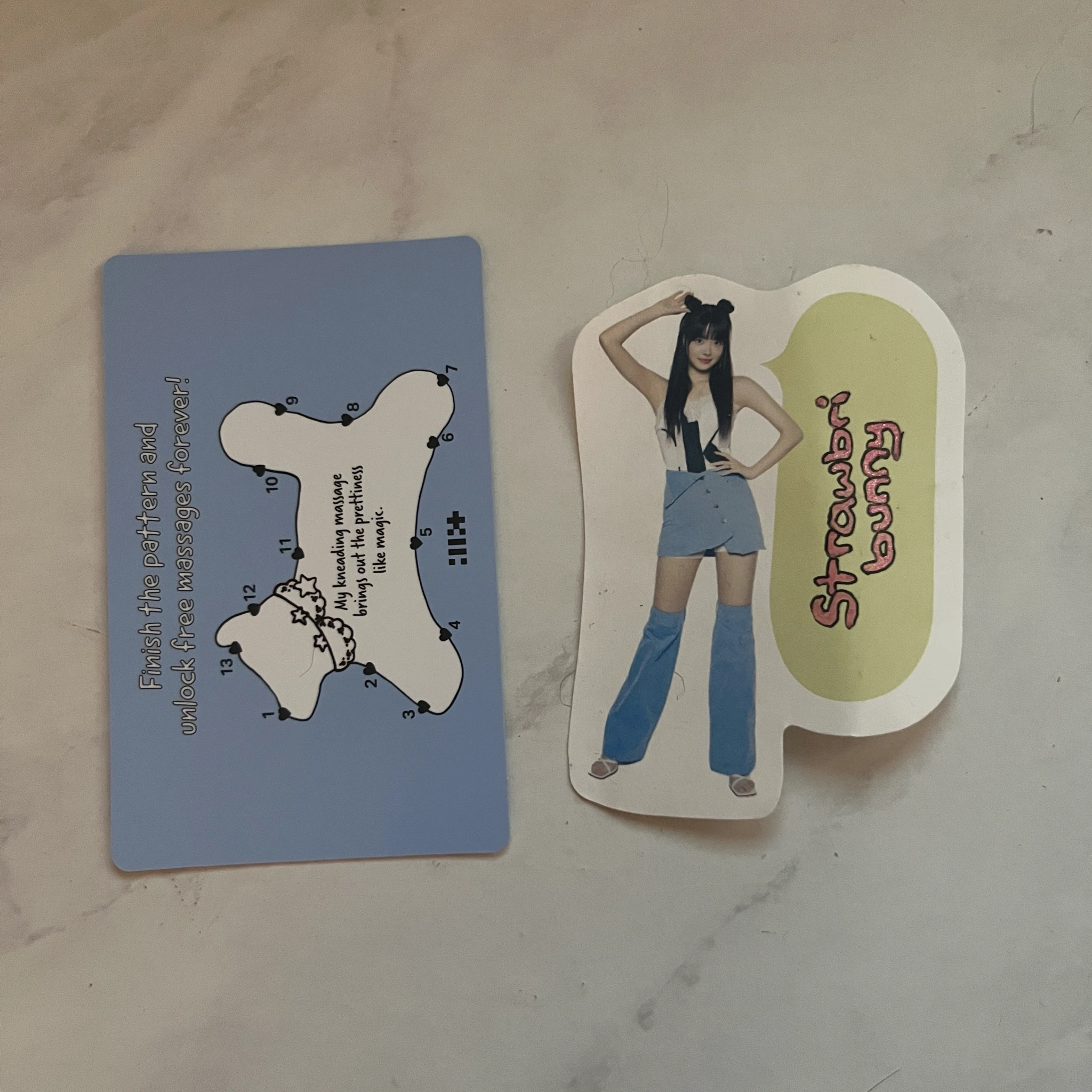 ILLIT Iroha ILLIT - Iroha - MAMIHLAPINATAPAI Album merch photocard gua sha ceramic object version photocard set listing photo 2