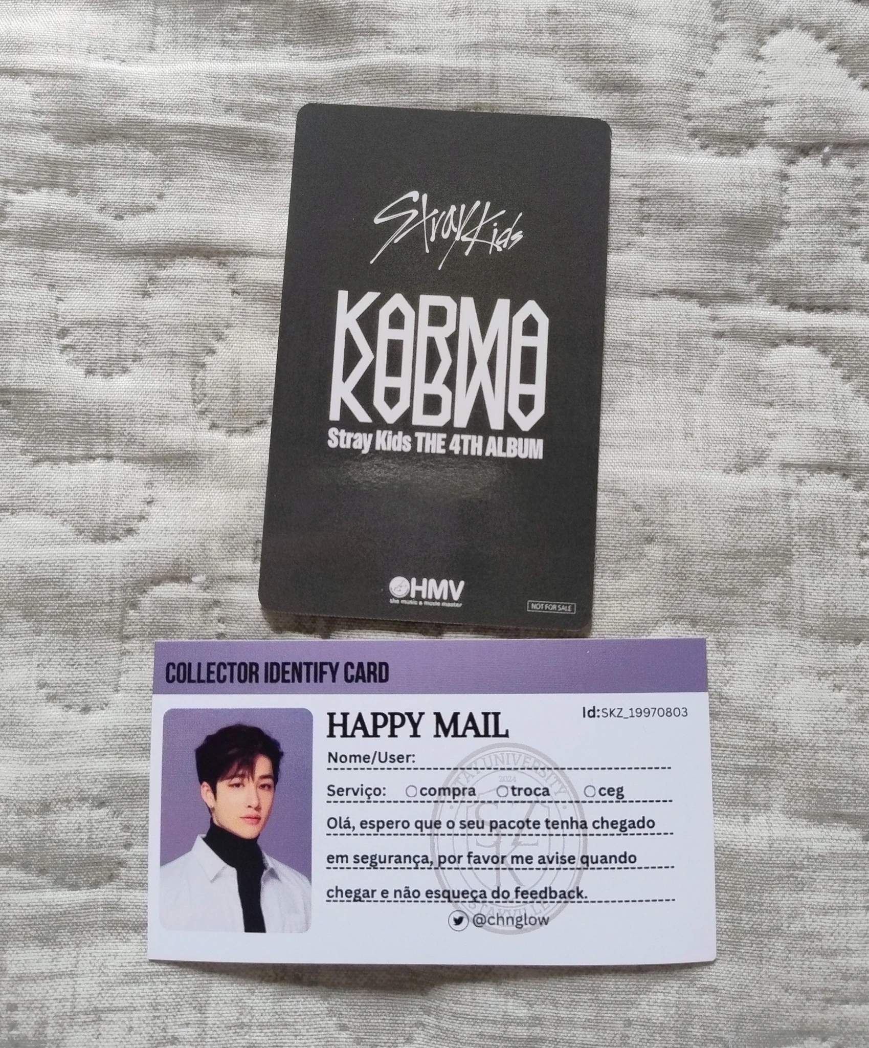 Stray Kids Lee Know Stray Kids - Lee Know - KARMA Album pre-order benefit (pob) hmv listing photo 2