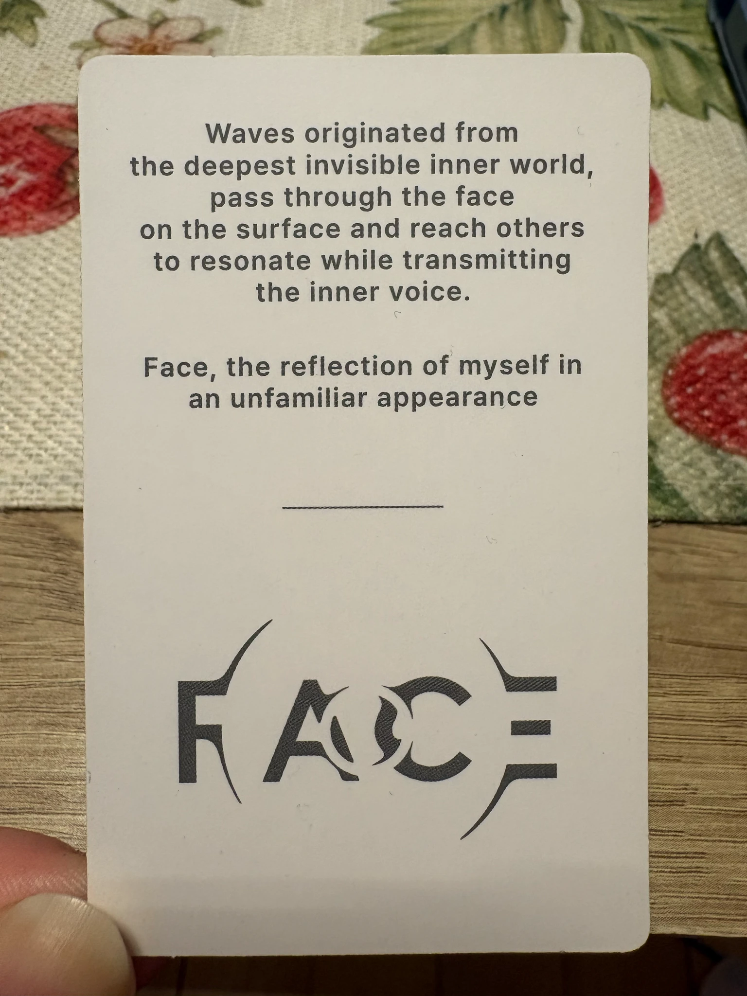 BTS Jimin BTS - Jimin - Face Album album photocard undefinable face ver. listing photo 2