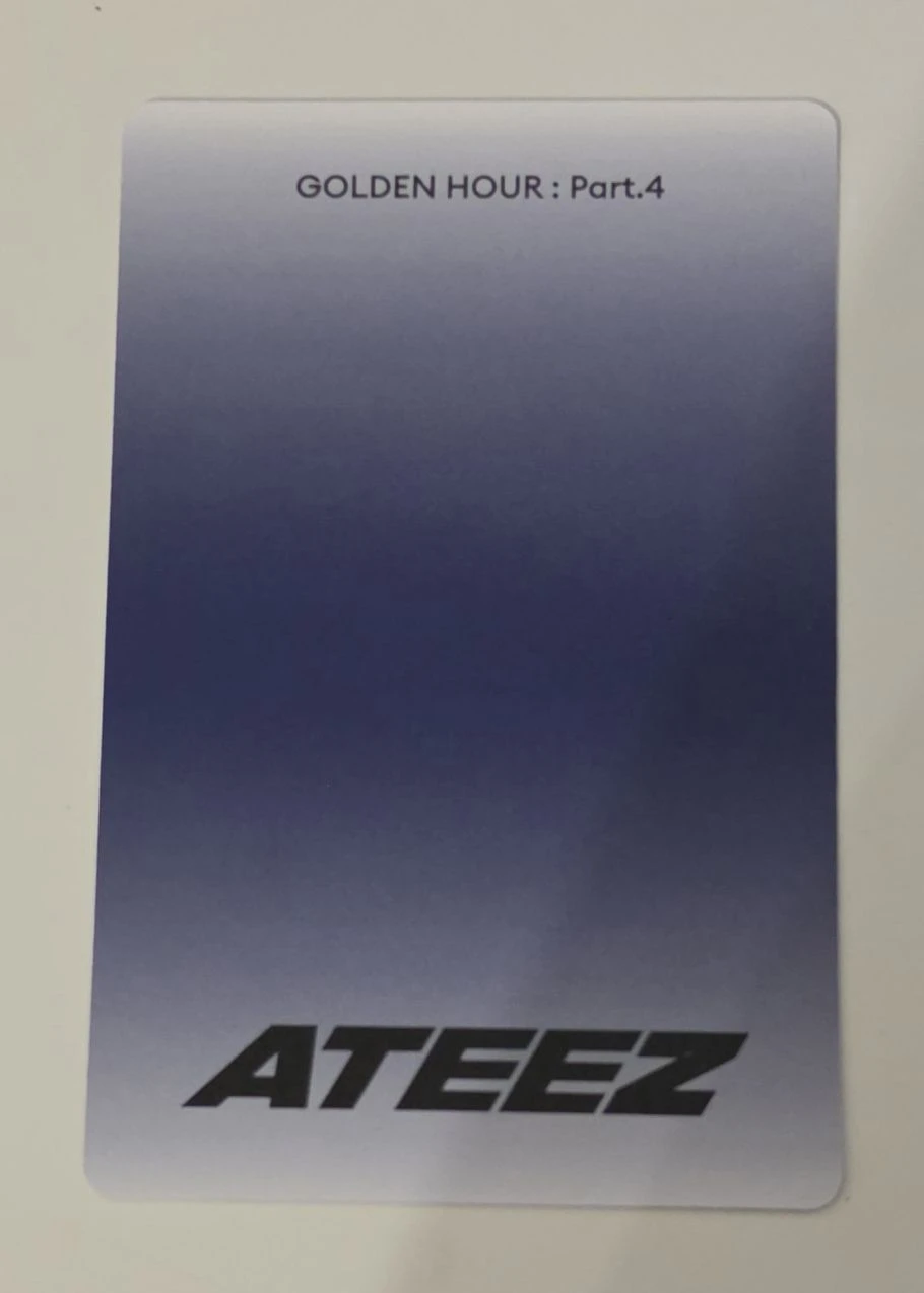ATEEZ Wooyoung ATEEZ - Wooyoung - Golden Hour : Part.4 Album album photocard poca album listing photo 2