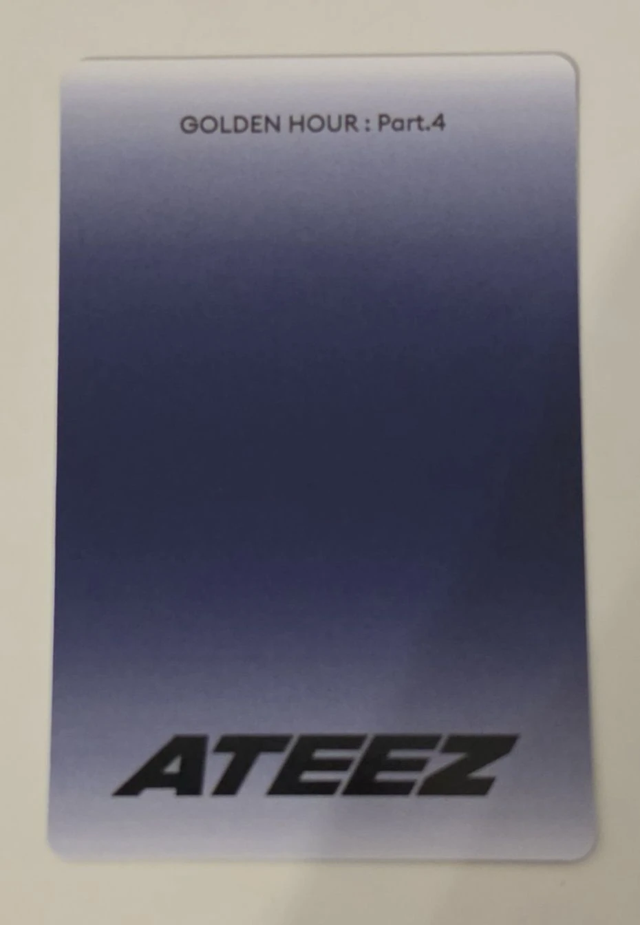ATEEZ Wooyoung ATEEZ - Wooyoung - Golden Hour : Part.4 Album album photocard poca album listing photo 2