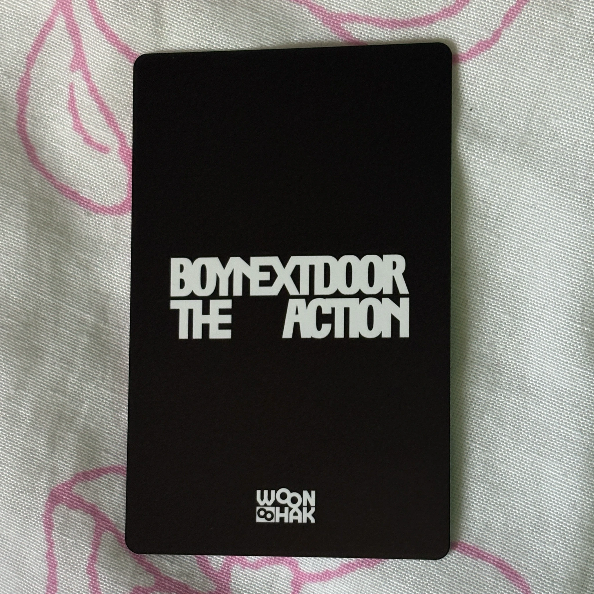 BOYNEXTDOOR Woonhak BOYNEXTDOOR - Woonhak - The Action Album merch photocard zip-up hoodie listing photo 2