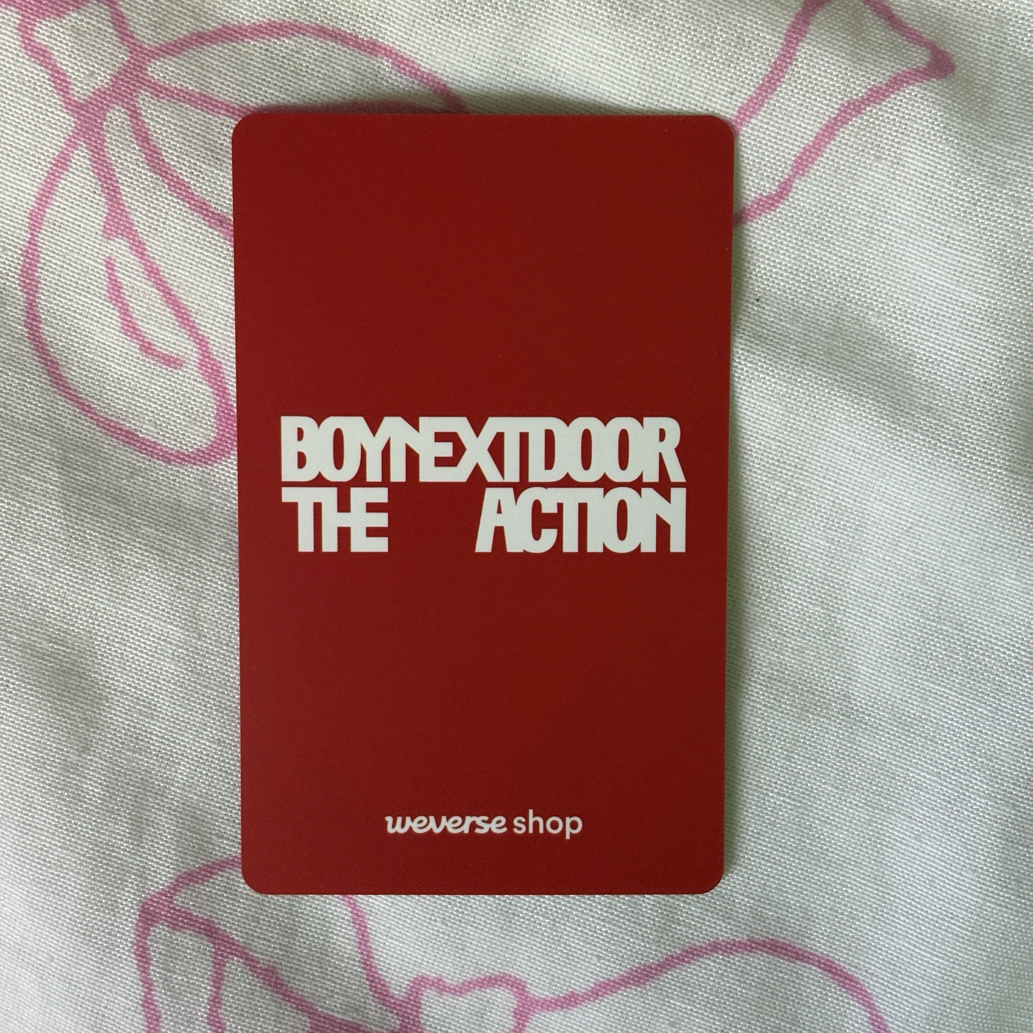 BOYNEXTDOOR Riwoo BOYNEXTDOOR - Riwoo - The Action Album album photocard listing photo 2